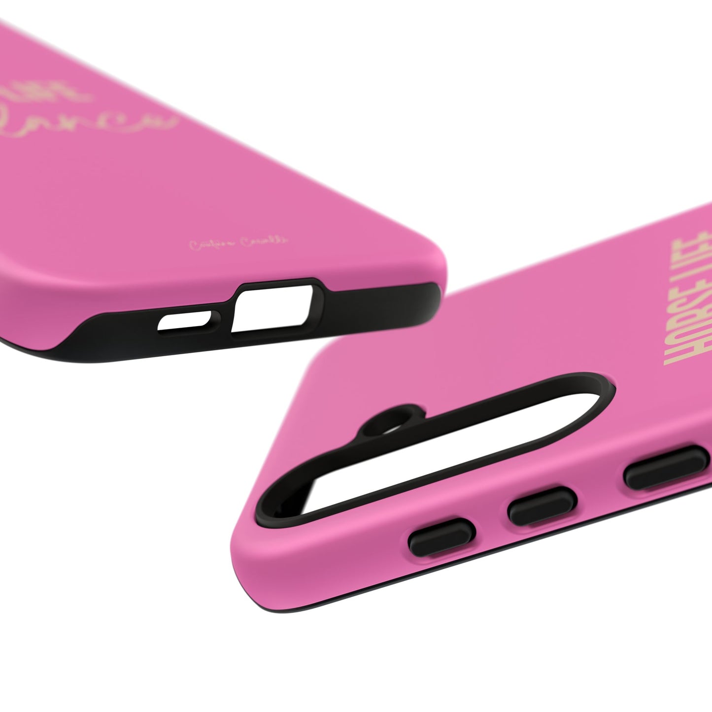 Horse Life Balance Phone Case - Pink Tough Protective Cover