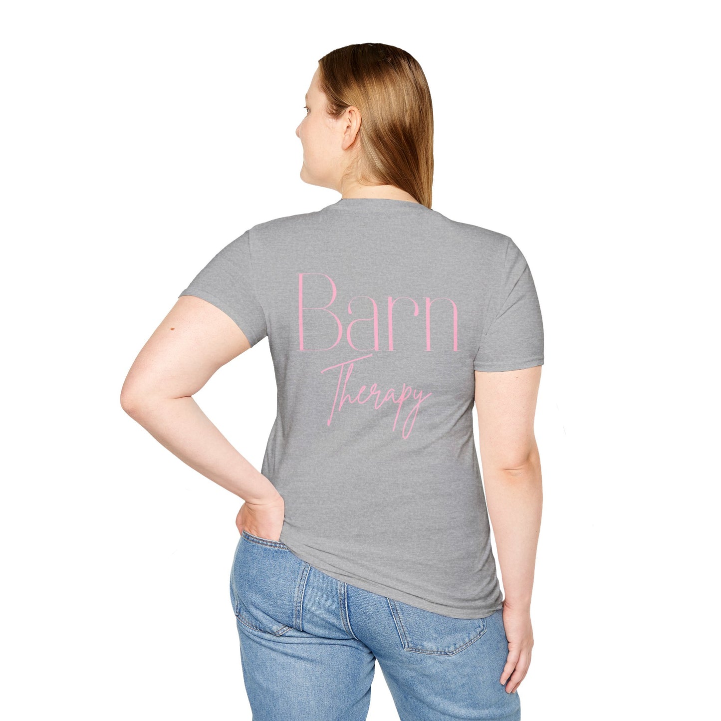 Barn Therapy T-Shirt | Reitsport Statement Shirt für Pferdeliebhaber | Equestrian Lifestyle Tee | Stall & Horse Lover Gift