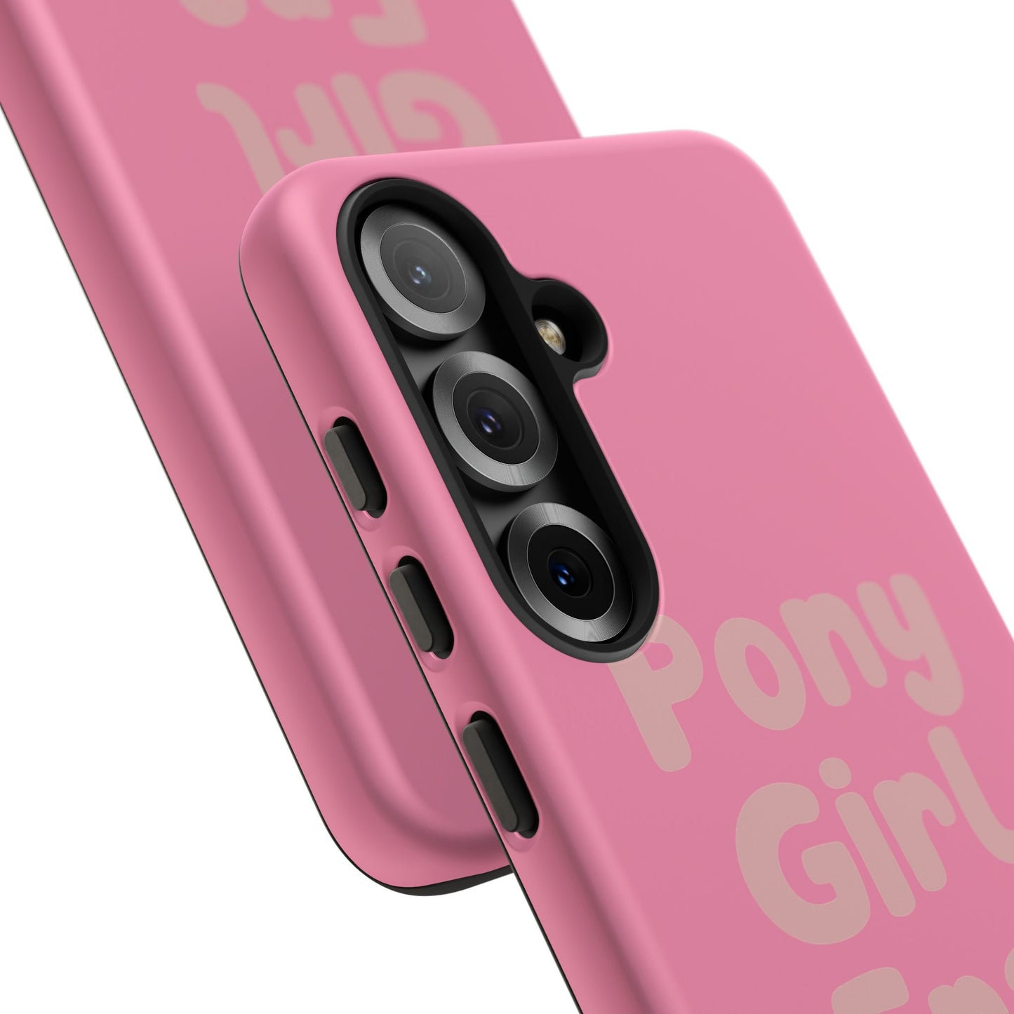 Pony Girl Era Phone Case — Pink Retro Text Protective Tough Case