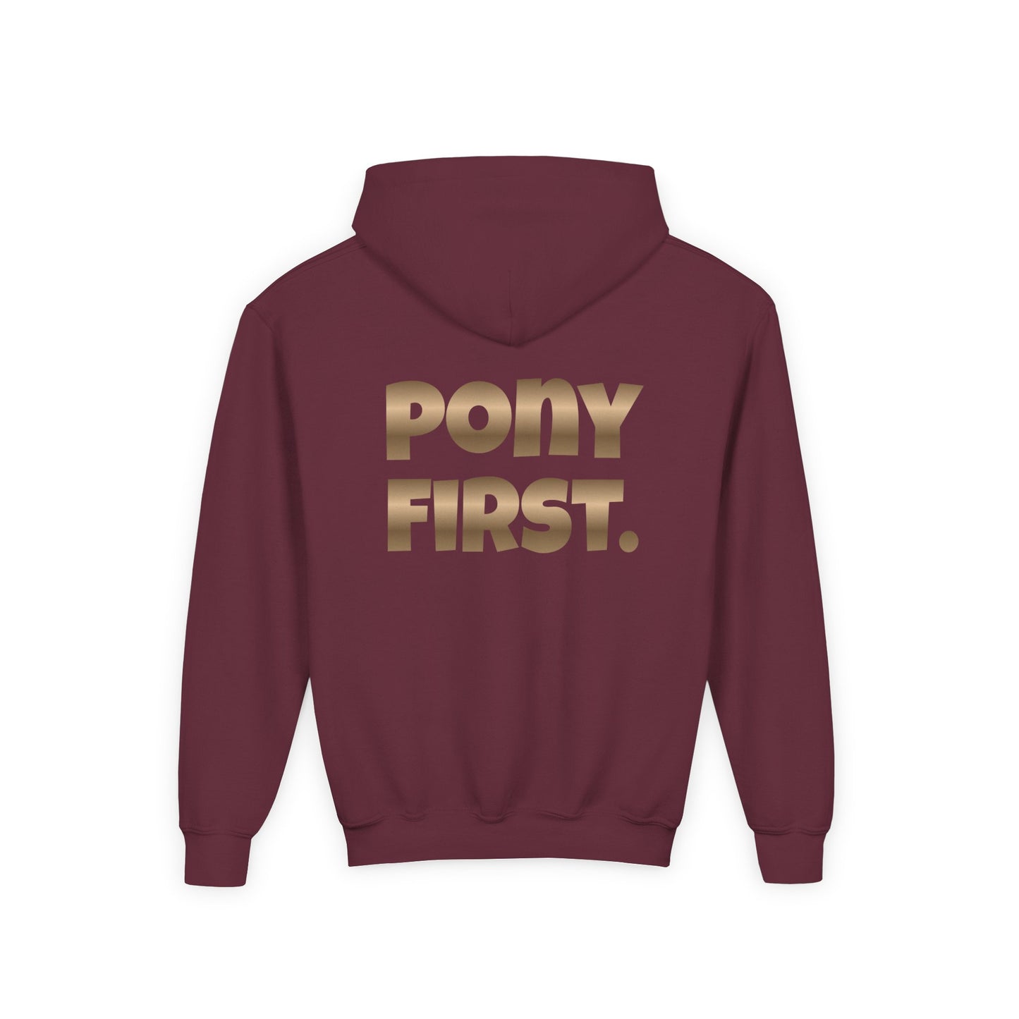 Personalisiert: Pony First Kinder-Hoodie – Mit eigenem Namen oder Ponynamen