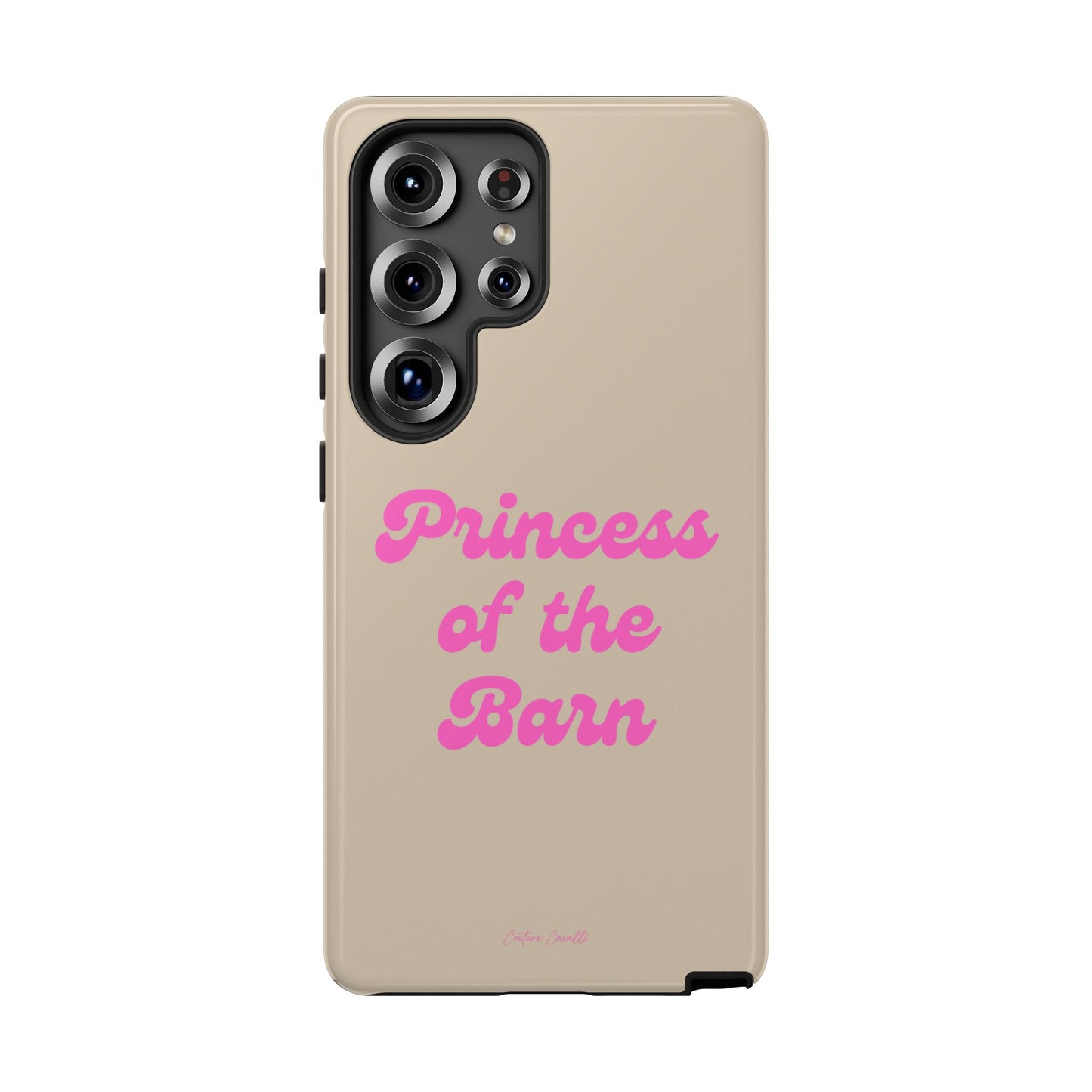 Phone Case — "Princess of the Barn" Pink Script Protective Tough Case