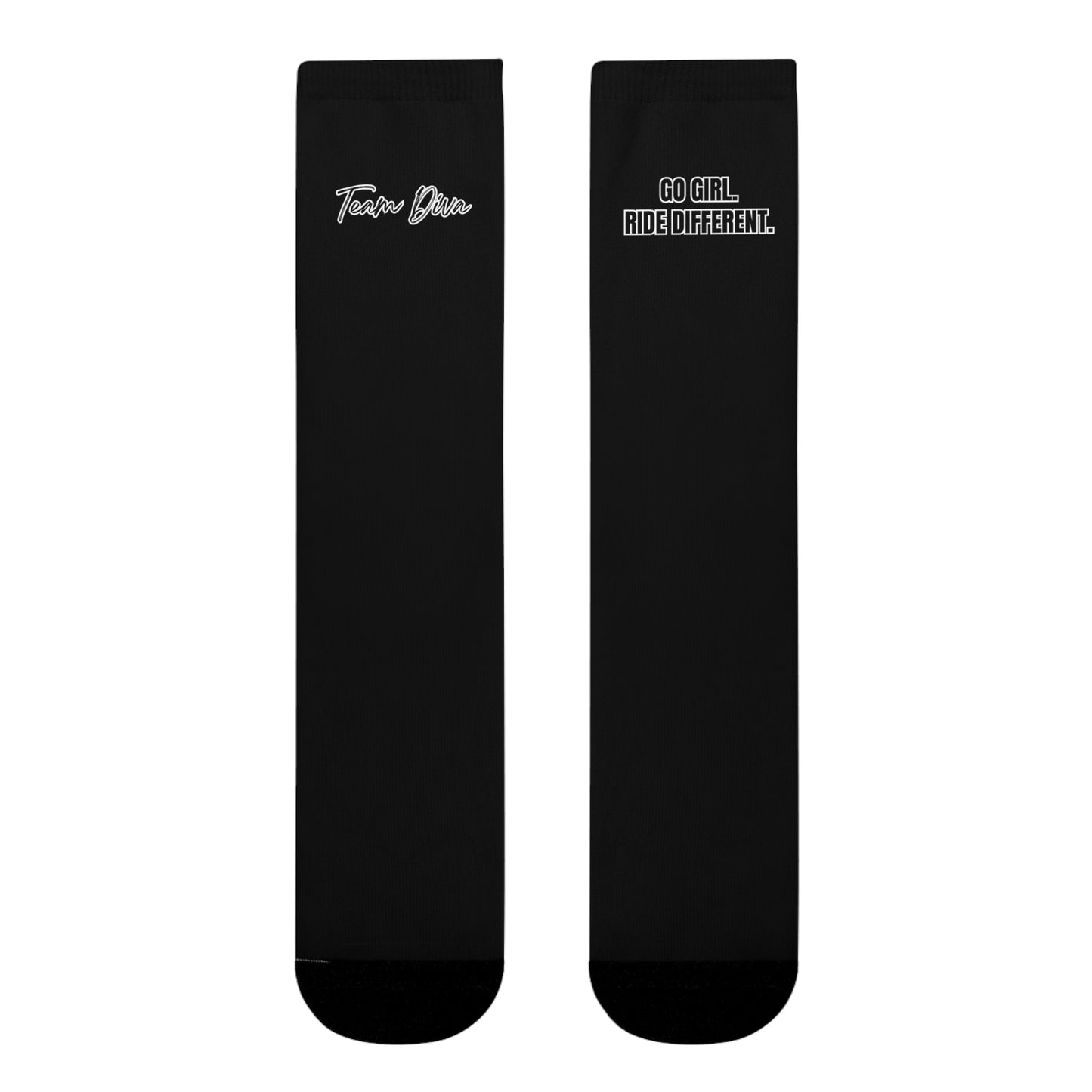 Go Girl Ride Different Socken personalisiert