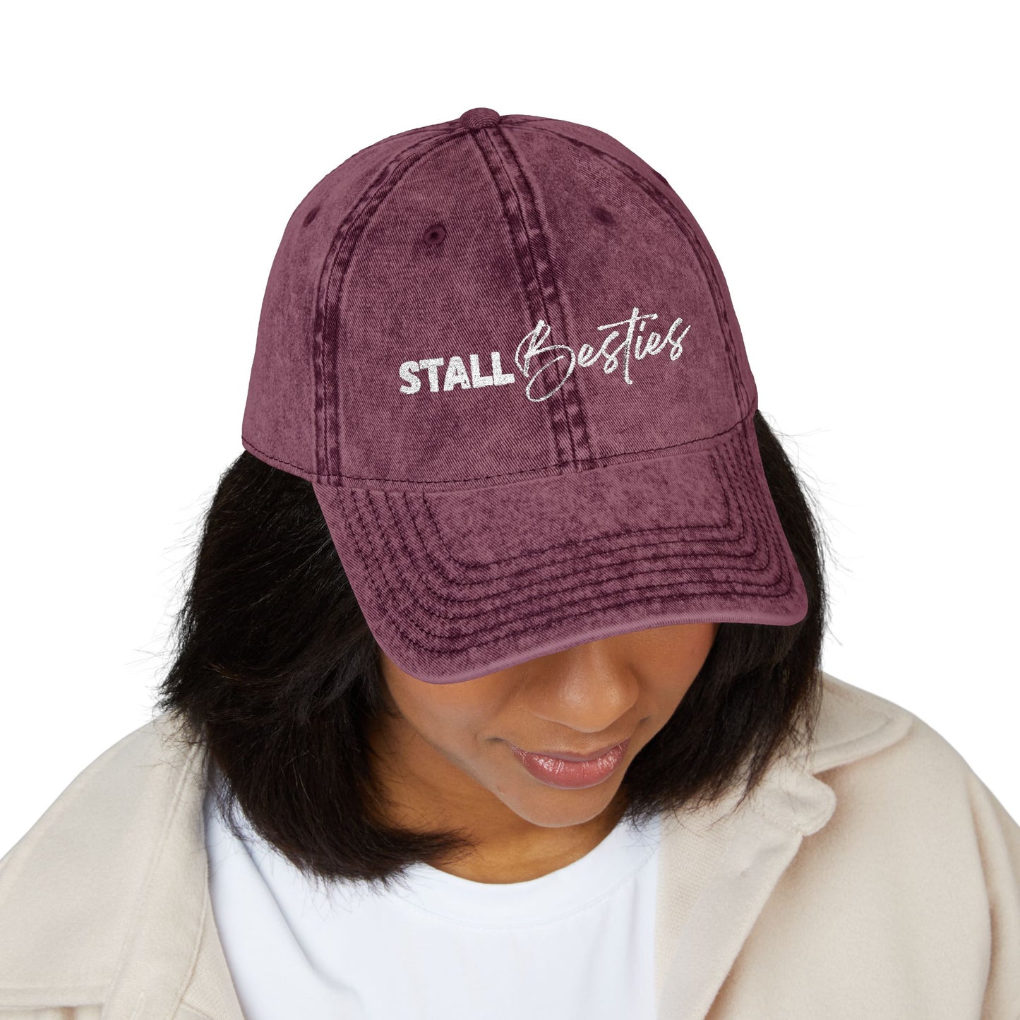 Stall Besties Cap | Vintage Embroidered Baseball Cap