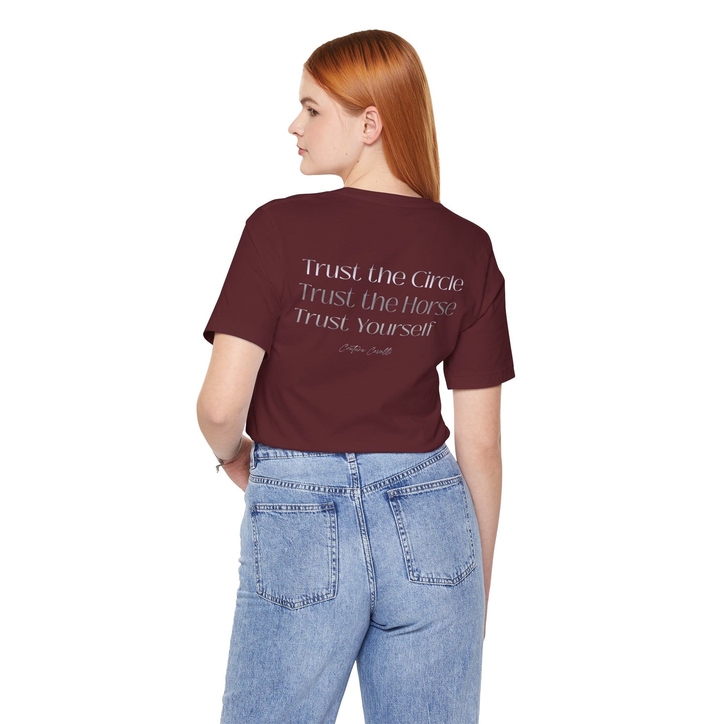 Trust the Circle Voltigieren T-Shirt – Minimalistischer Statement Print