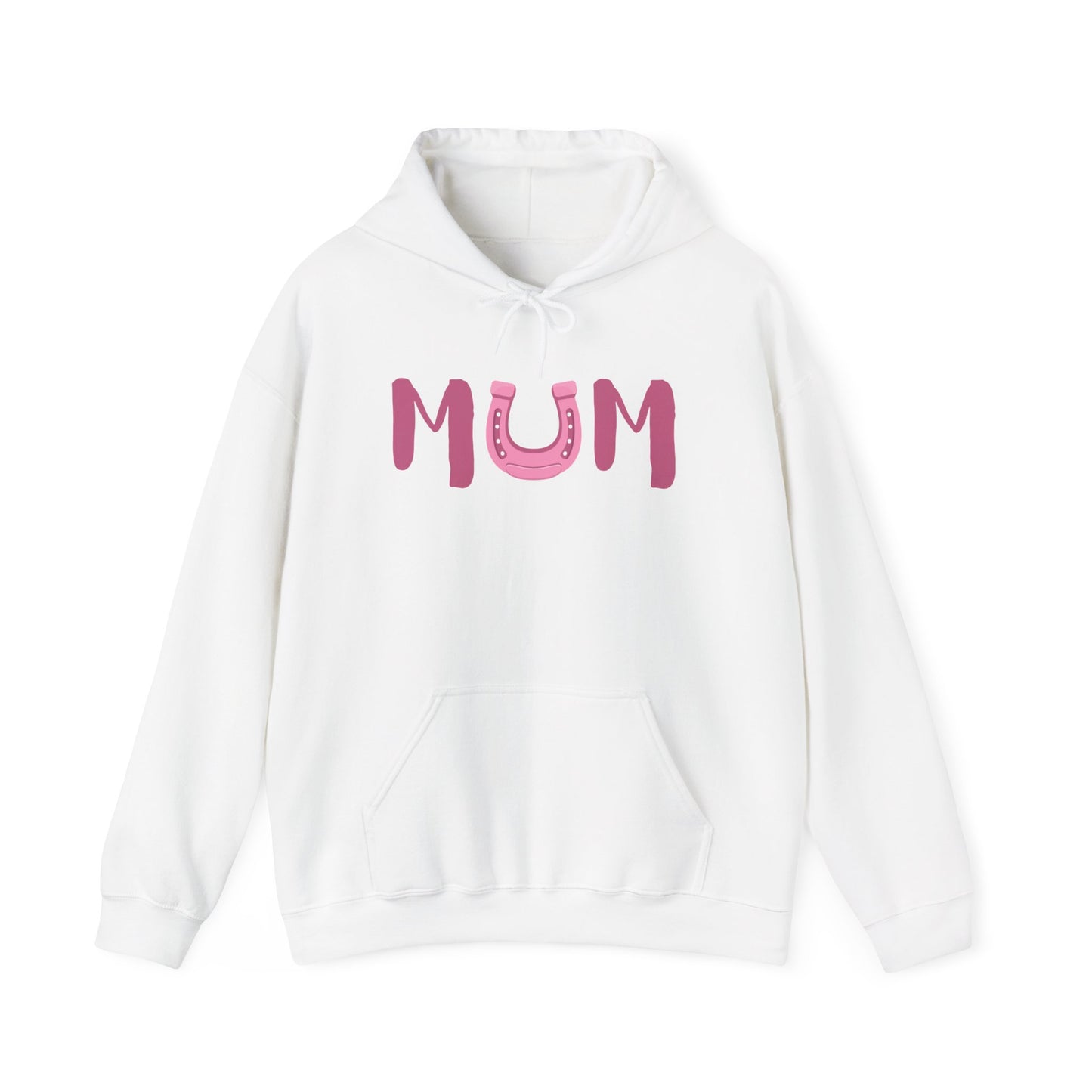 MUM Reitsport Hoodie personalisiert am Ärmel mit Pferdename – Pink Horse Mum Hoodie – emotionales Stall Statement