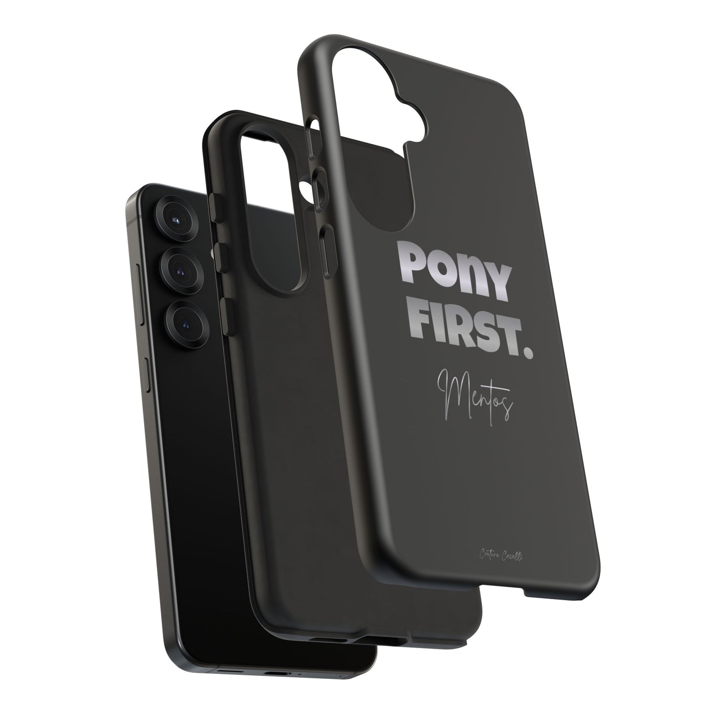 Pony First Matte Tough Phone Case – Equestrian Motivational Phone Cover