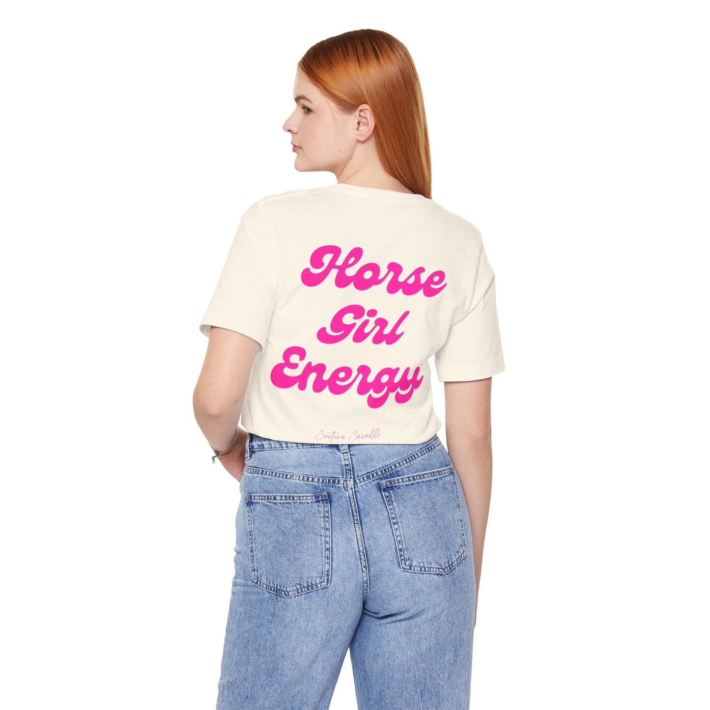 Horse Girl Energy T-Shirt – Ästhetisches Reiter Shirt für Pferdemädchen und Reiterinnen