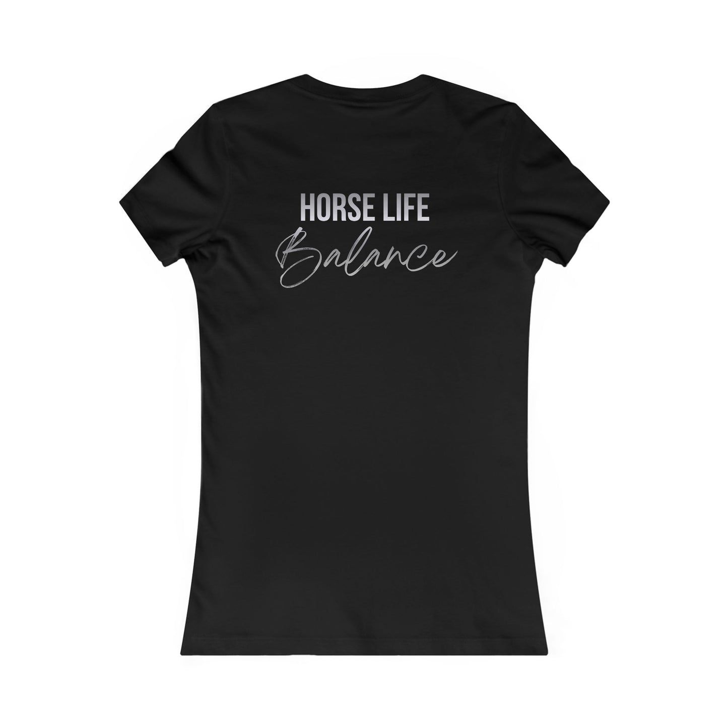 Horse Life Balance Women's Tee – Cute Minimal Equestrian T-Shirt