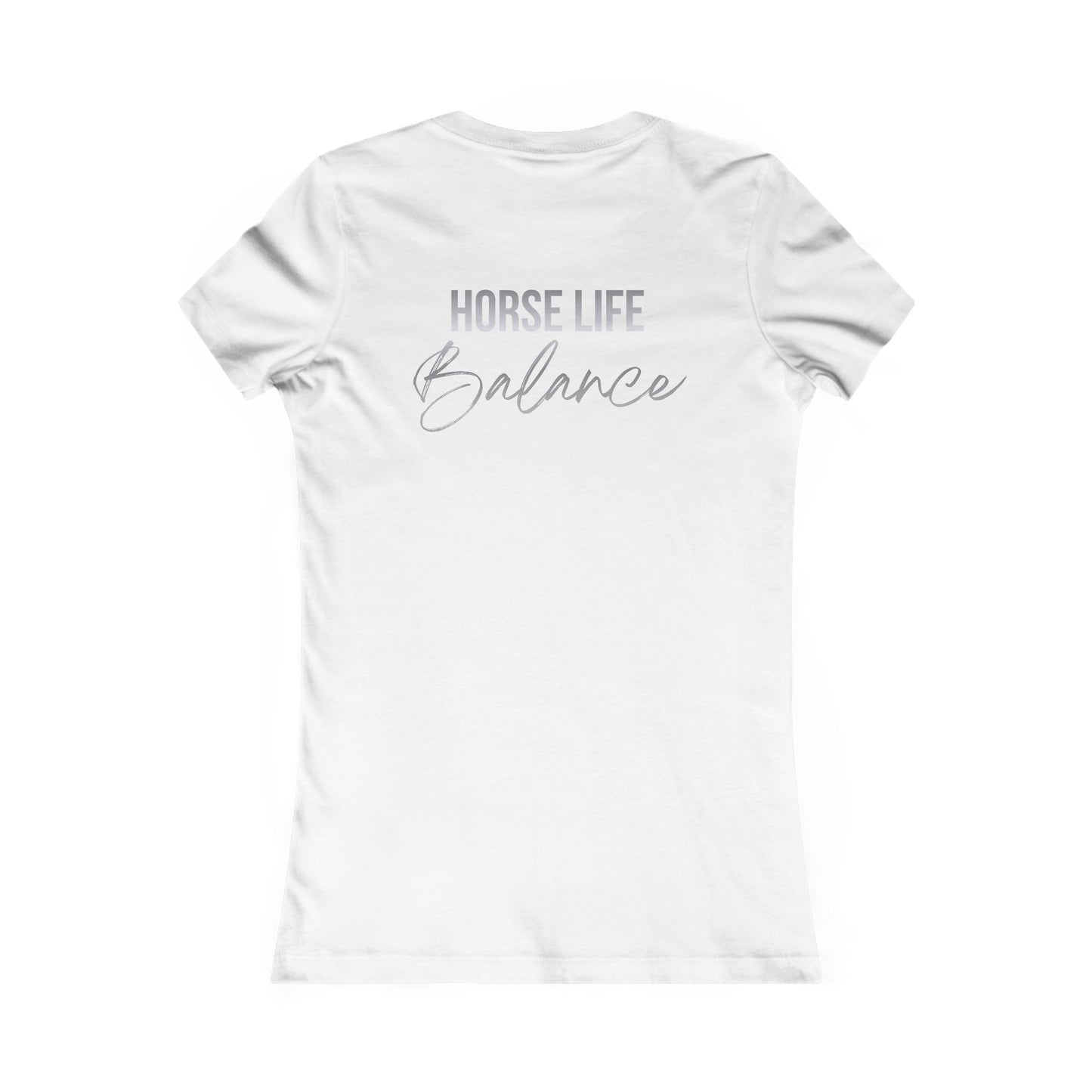 Horse Life Balance Women's Tee – Cute Minimal Equestrian T-Shirt