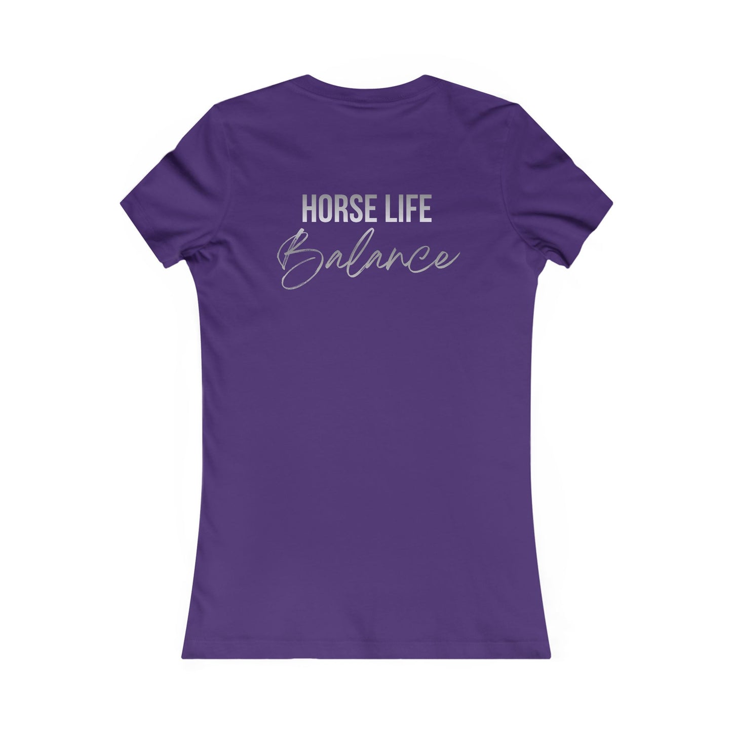 Horse Life Balance Women's Tee – Cute Minimal Equestrian T-Shirt