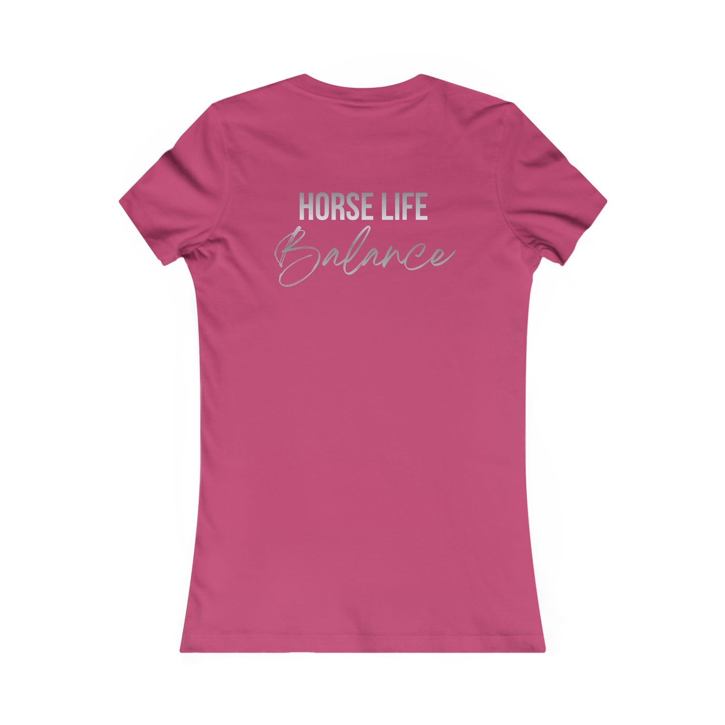 Horse Life Balance Women's Tee – Cute Minimal Equestrian T-Shirt