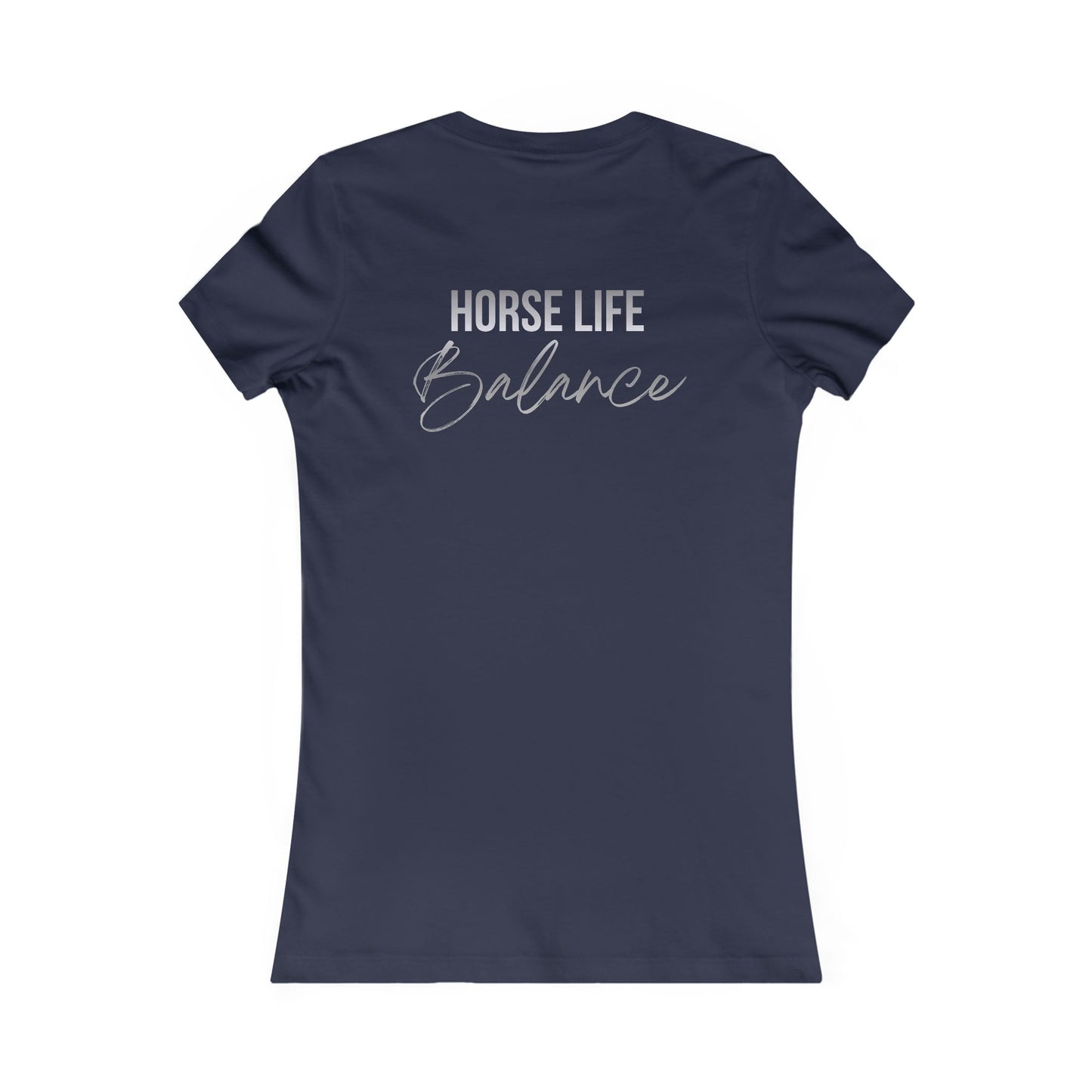 Horse Life Balance Women's Tee – Cute Minimal Equestrian T-Shirt