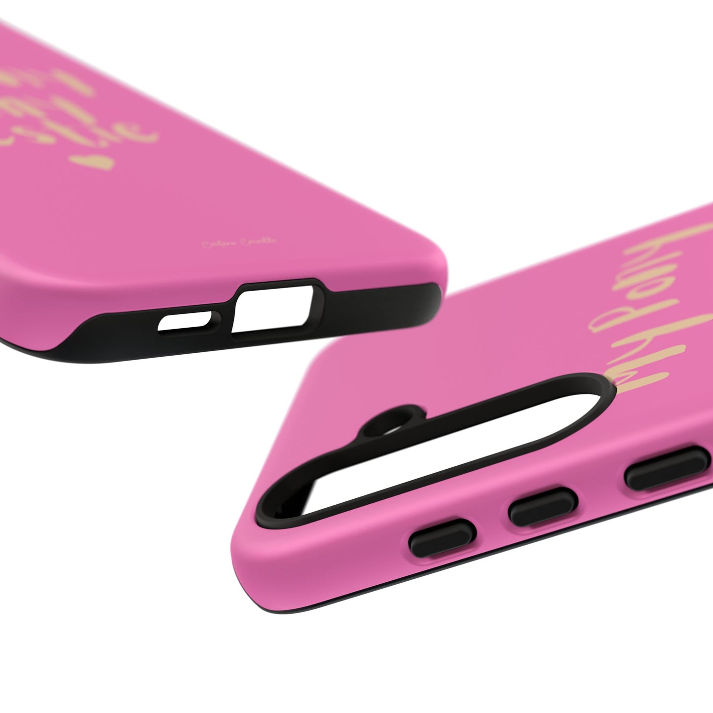 Pink 'My Pony Is My Bestie' Tough Phone Case I Handyhülle I Personalisiert mit Ponynamen
