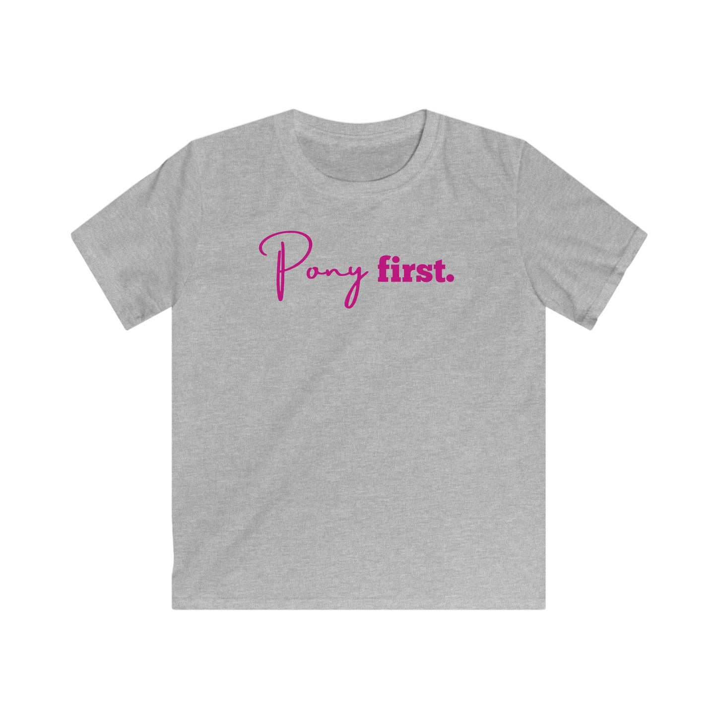 Pony First Shirt Kinder – Pferde Liebe T-Shirt | Reiter Mädchen Outfit | Stall Mode 2026