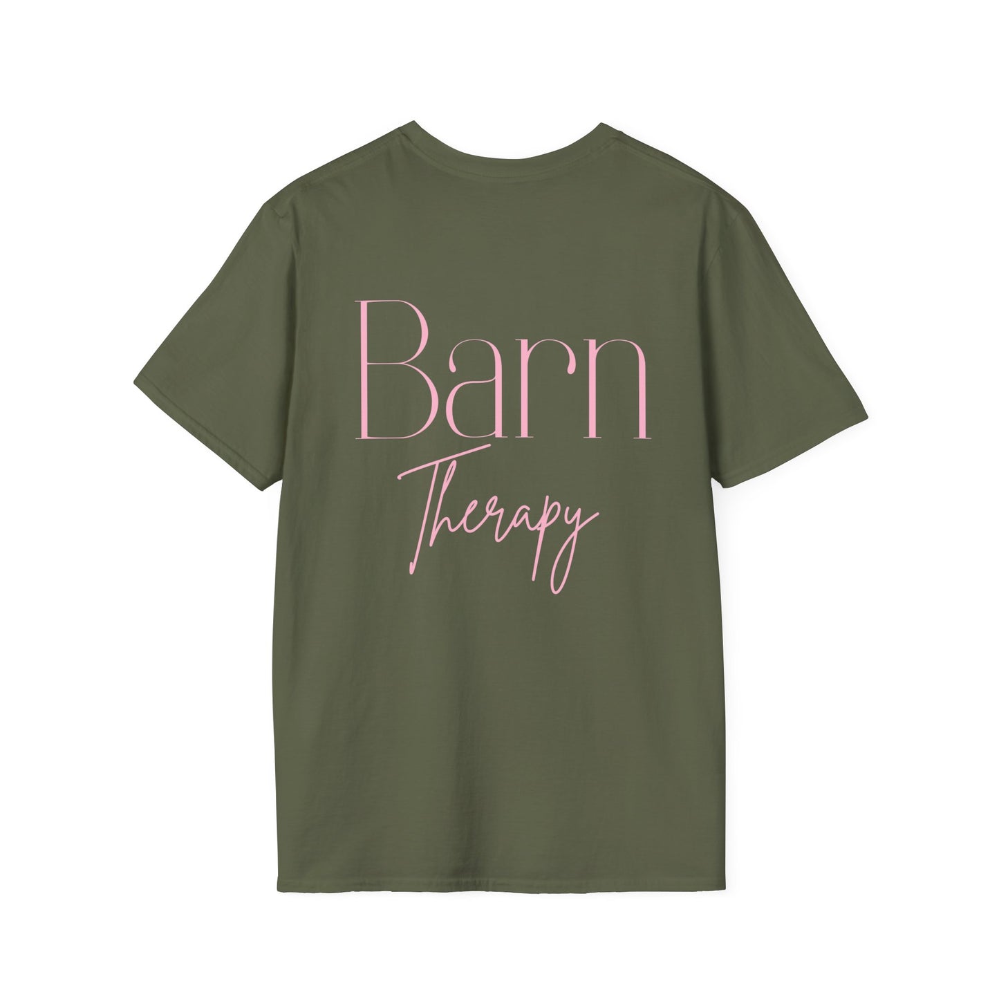 Barn Therapy T-Shirt | Reitsport Statement Shirt für Pferdeliebhaber | Equestrian Lifestyle Tee | Stall & Horse Lover Gift