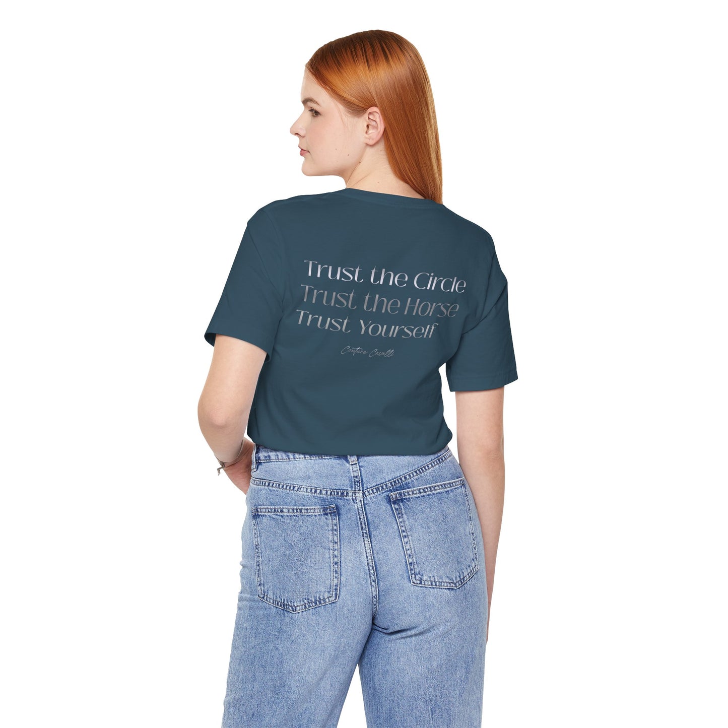 Trust the Circle Voltigieren T-Shirt – Minimalistischer Statement Print