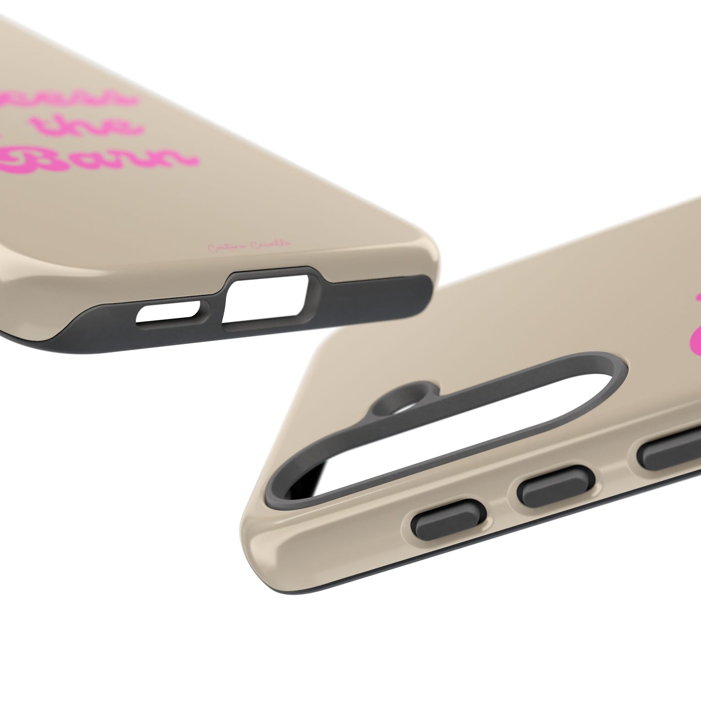 Phone Case — "Princess of the Barn" Pink Script Protective Tough Case