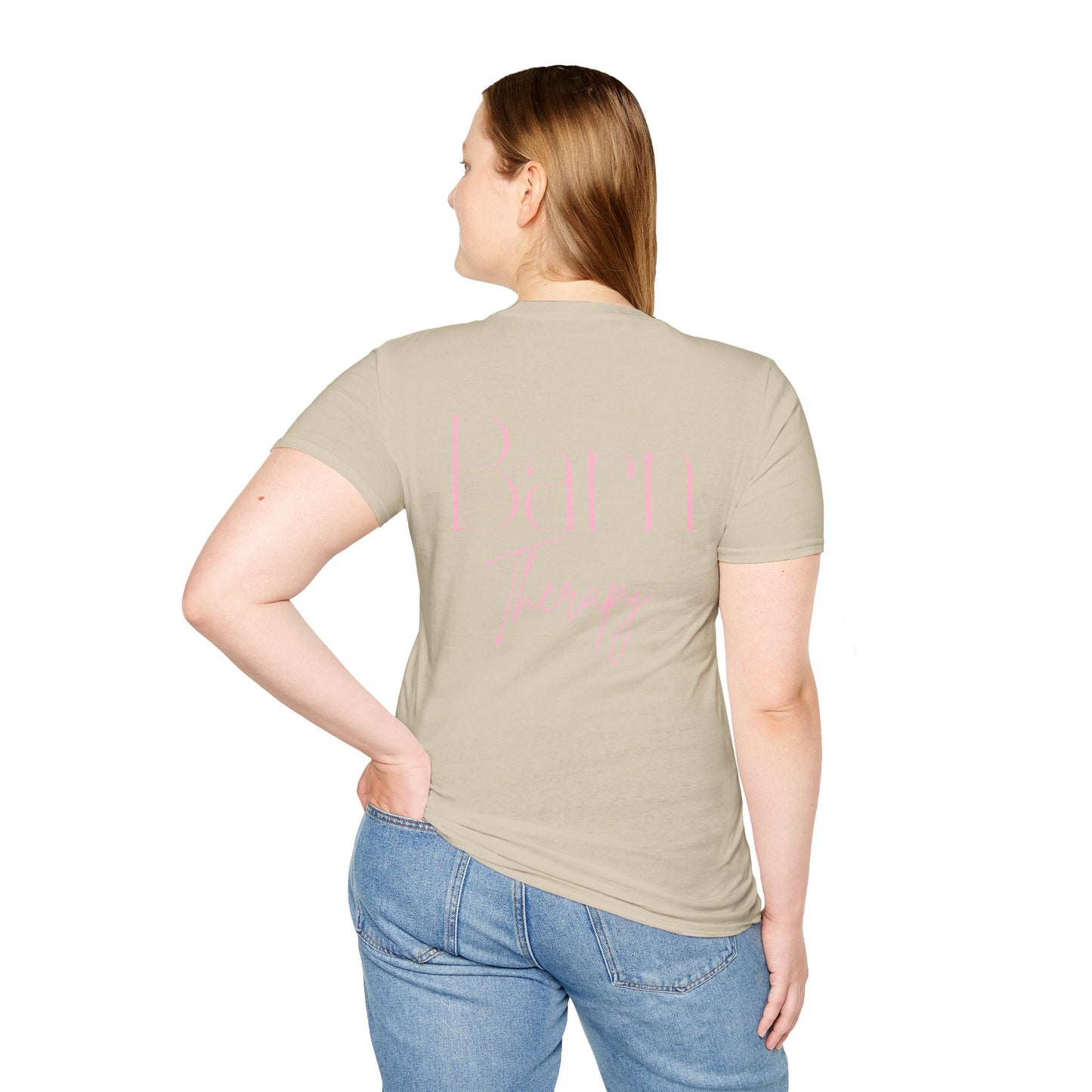 Barn Therapy T-Shirt | Reitsport Statement Shirt für Pferdeliebhaber | Equestrian Lifestyle Tee | Stall & Horse Lover Gift