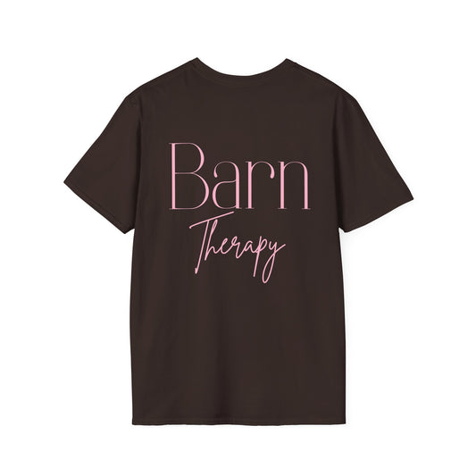 Barn Therapy T-Shirt | Reitsport Statement Shirt für Pferdeliebhaber | Equestrian Lifestyle Tee | Stall & Horse Lover Gift