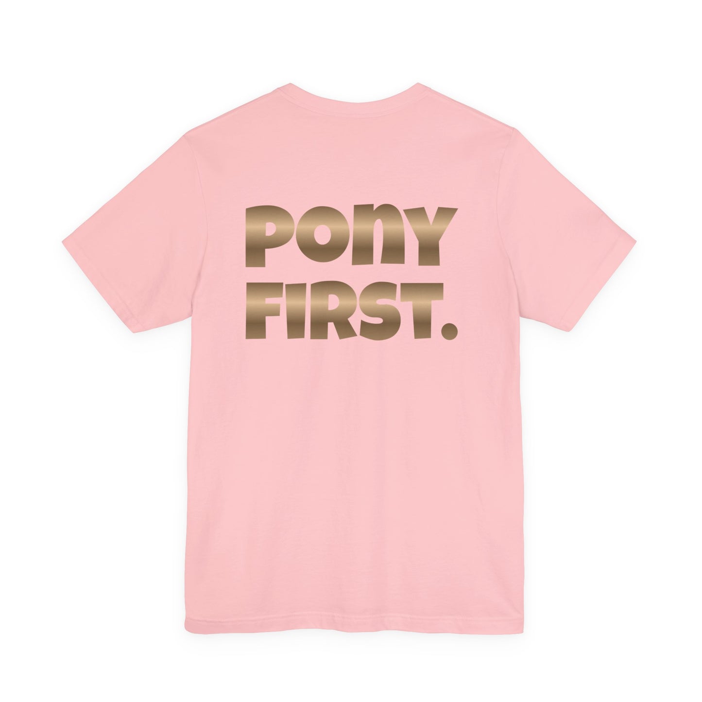 Pony First T-Shirt mit Rückenprint I auf Wunsch mit Ponyname personalisiert