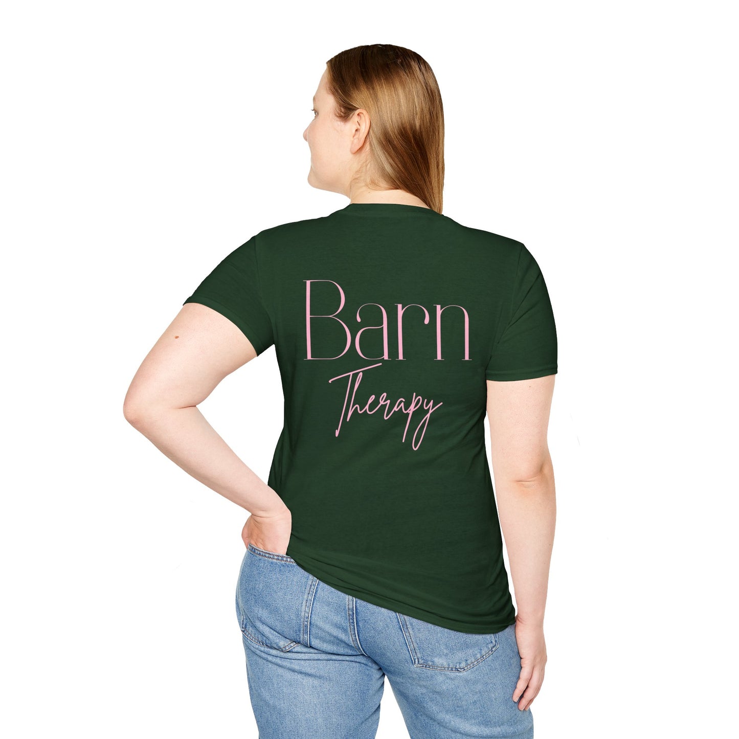 Barn Therapy T-Shirt | Reitsport Statement Shirt für Pferdeliebhaber | Equestrian Lifestyle Tee | Stall & Horse Lover Gift