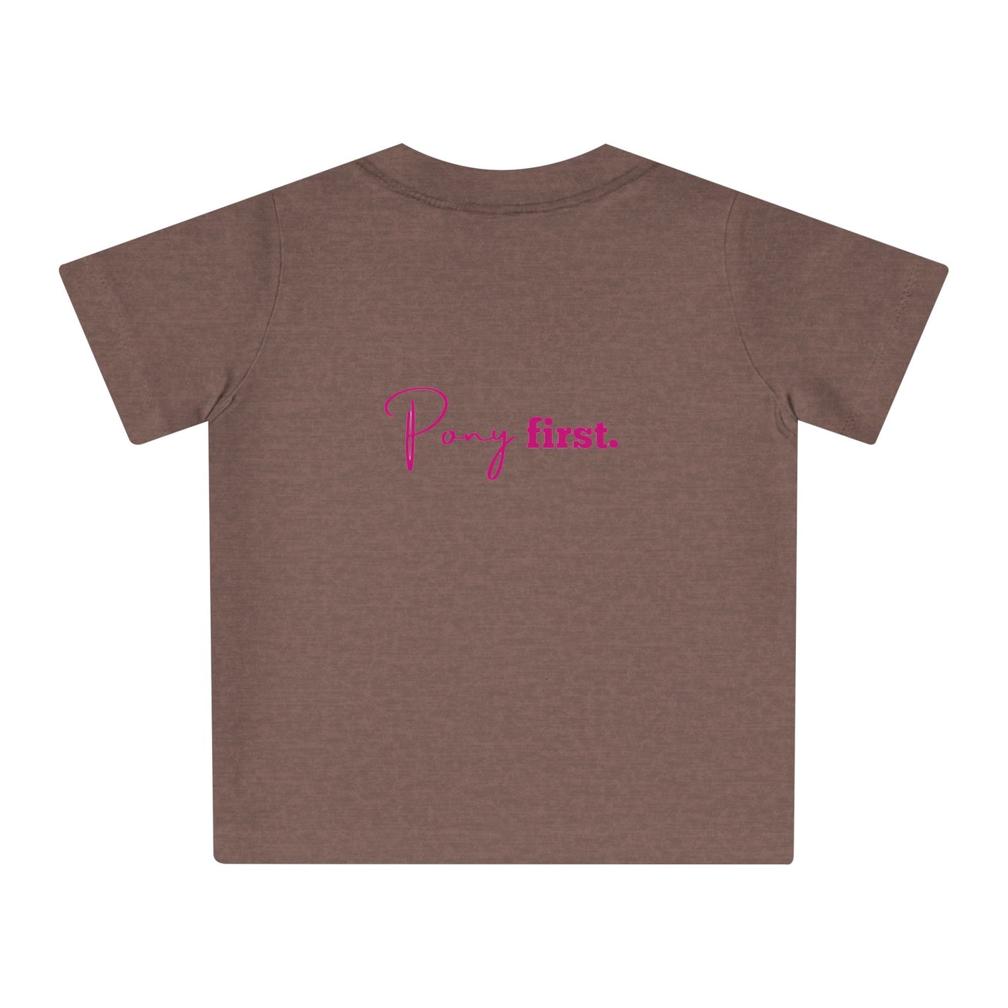 Pony First Baby T-Shirt – Pferdeliebe Shirt | Reitsport Baby Outfit | Stall Mode 2026