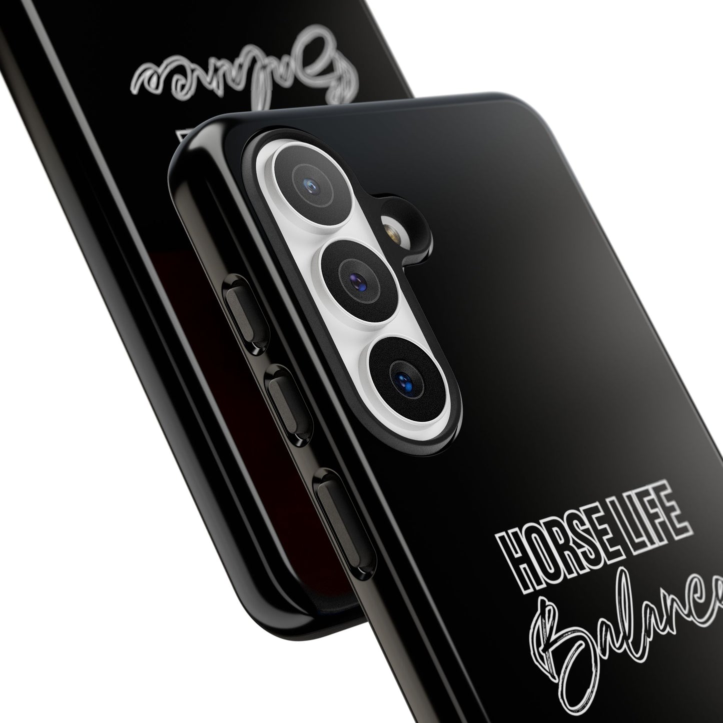 Phone Case - "Horse Life Balance" Glossy Tough Protective Case for Equestrians