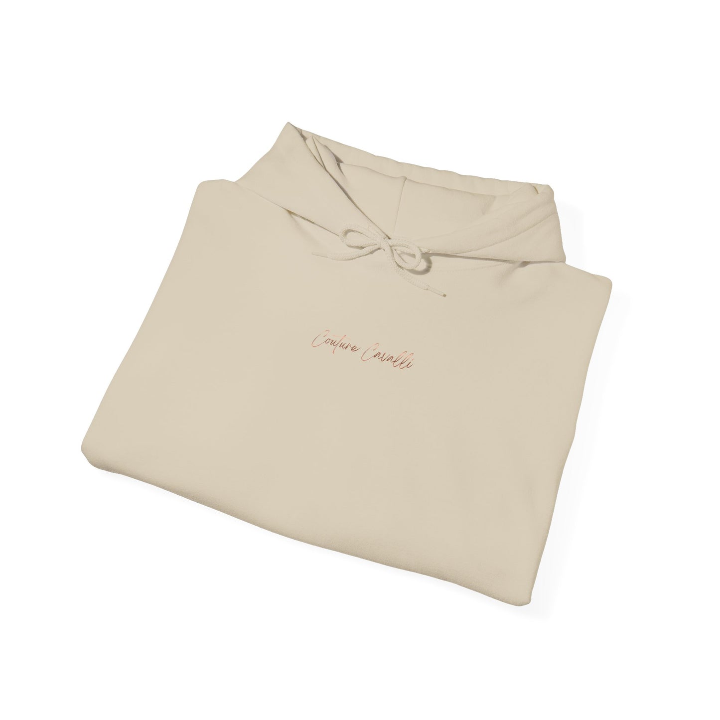 Horse First Hoodie — Equestrian White Pullover with 'Horse First.' Gold Script