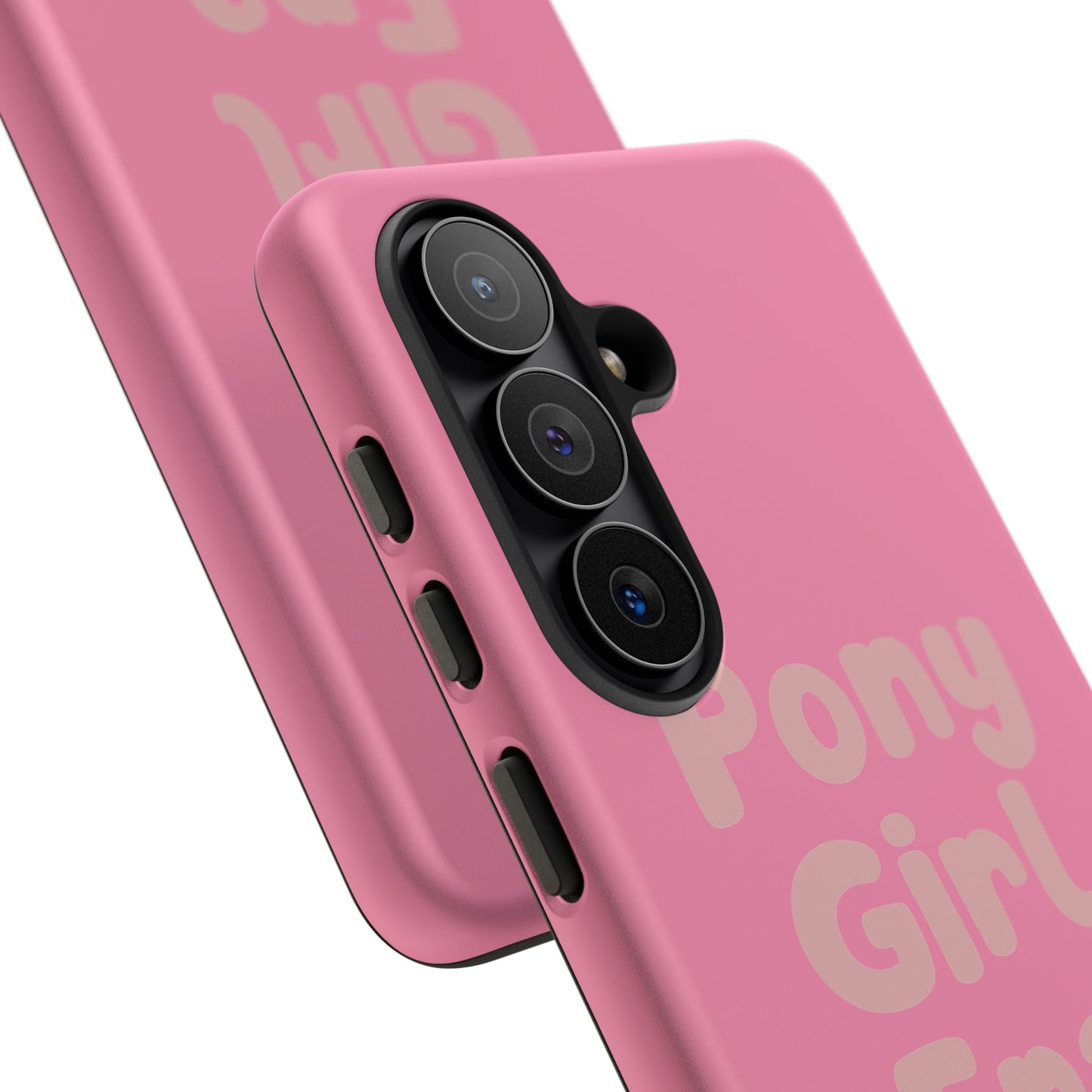 Pony Girl Era Phone Case — Pink Retro Text Protective Tough Case
