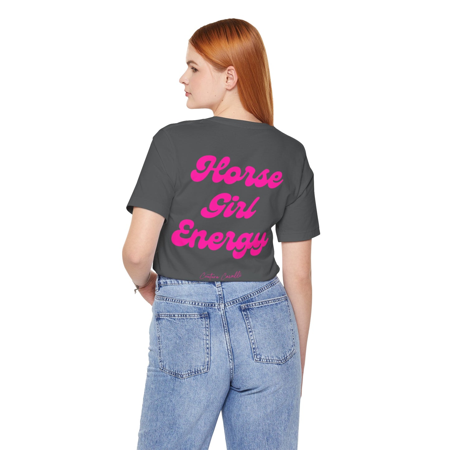 Horse Girl Energy T-Shirt – Ästhetisches Reiter Shirt für Pferdemädchen und Reiterinnen