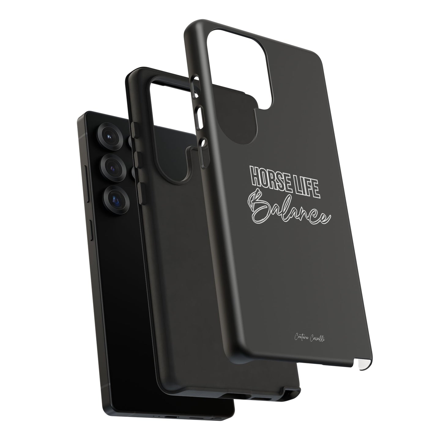 Phone Case - "Horse Life Balance" Glossy Tough Protective Case for Equestrians