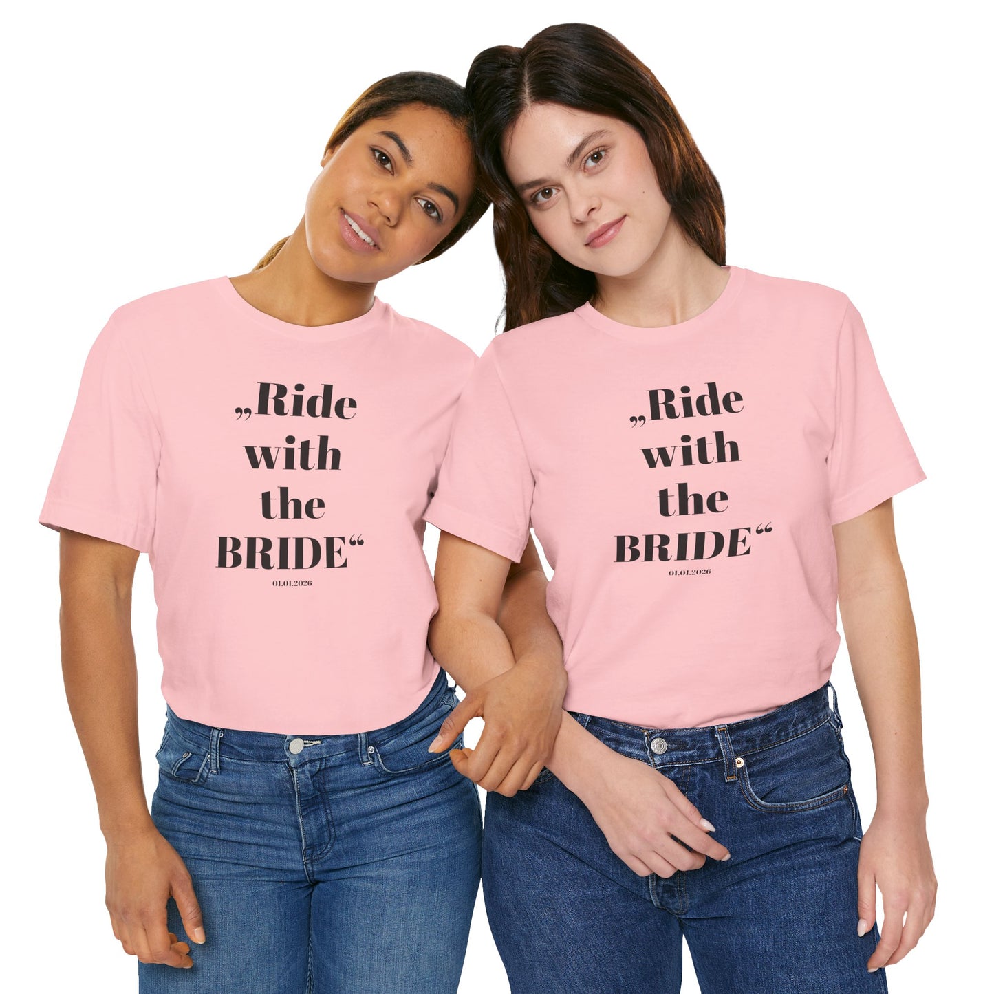 Ride with the Bride  - Shirt I Horse Girl Bridesmaid Tee I Wedding Squad Shirt I Junggesellinnen Abschied T-Shirt