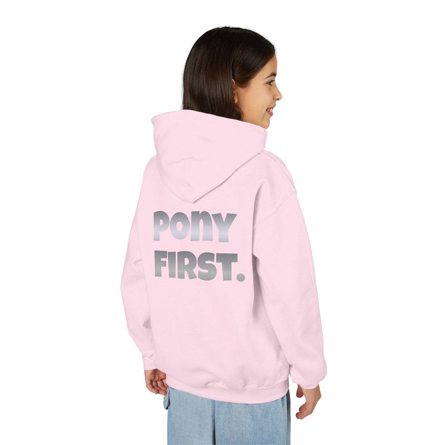 Pony First Kinder-Hoodie – Personalisiert für kleine Stallhelden