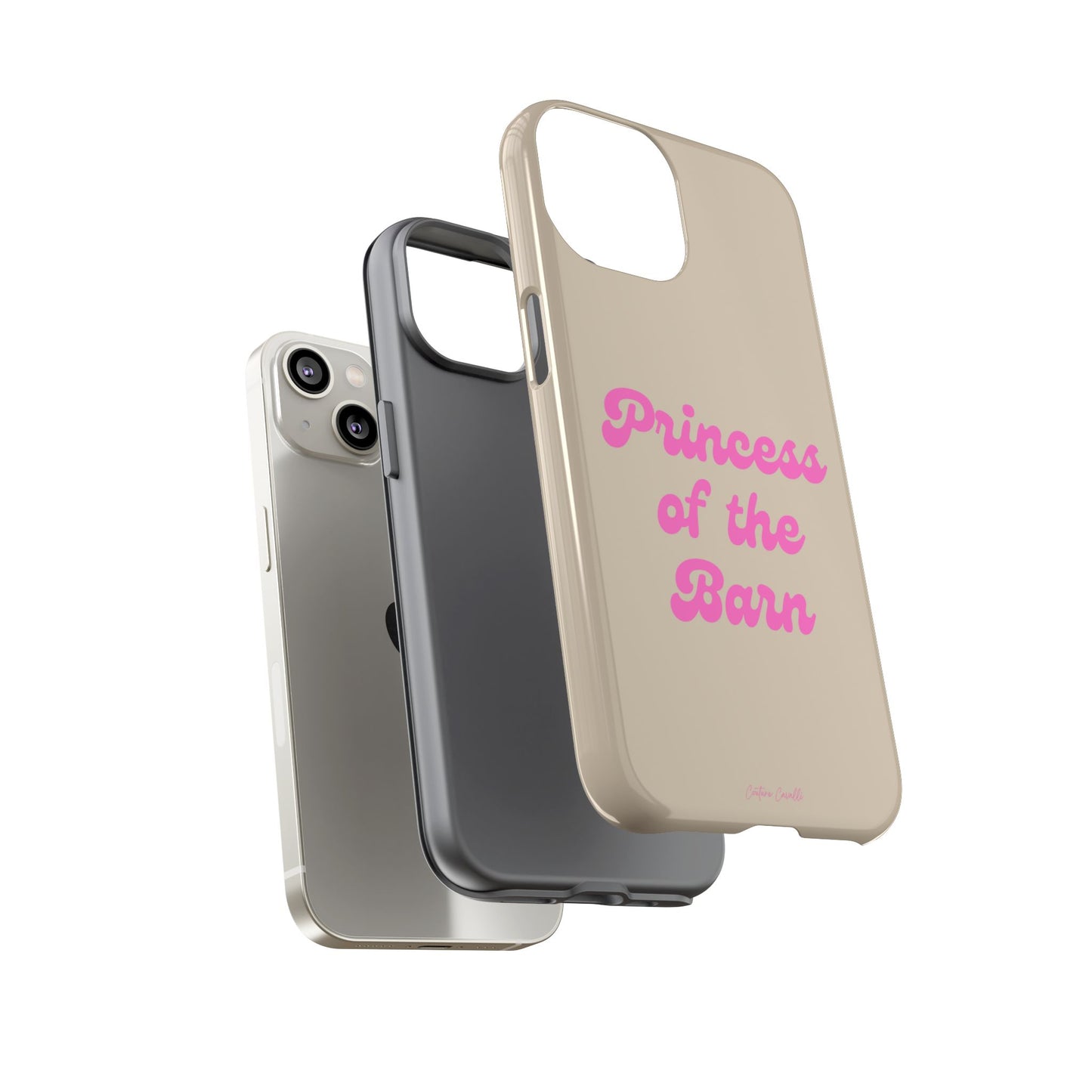 Phone Case — "Princess of the Barn" Pink Script Protective Tough Case