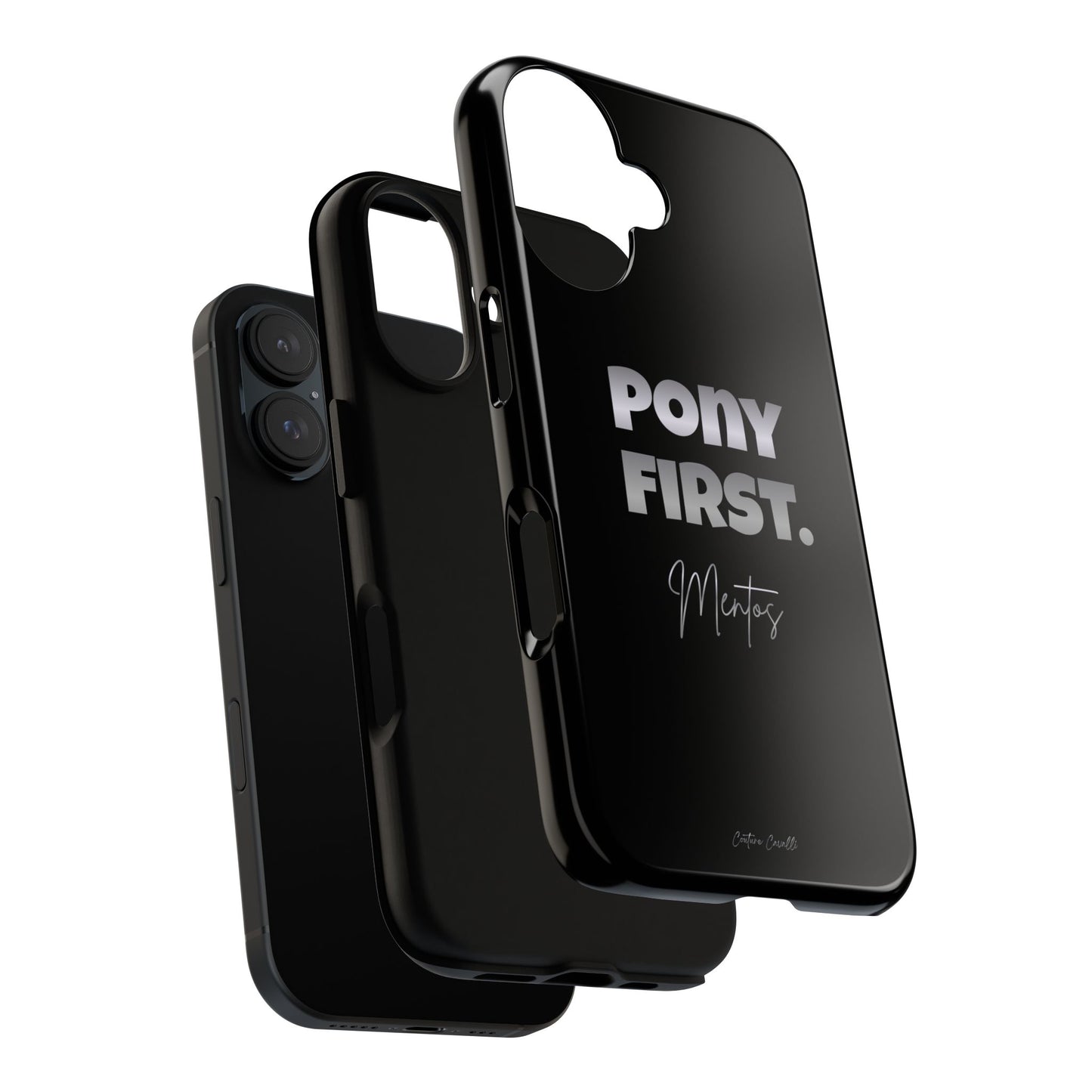 Pony First Matte Tough Phone Case – Equestrian Motivational Phone Cover