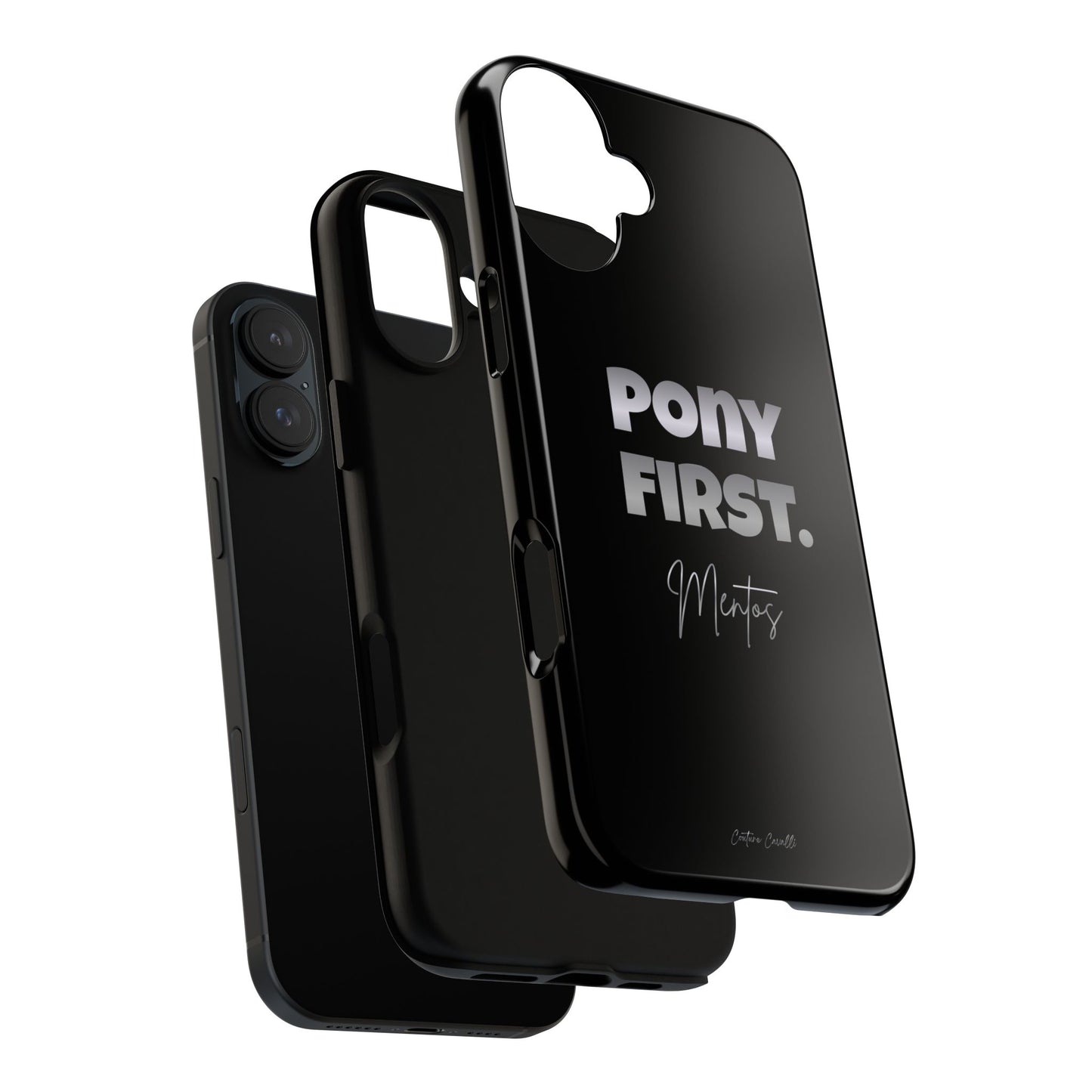 Pony First Matte Tough Phone Case – Equestrian Motivational Phone Cover