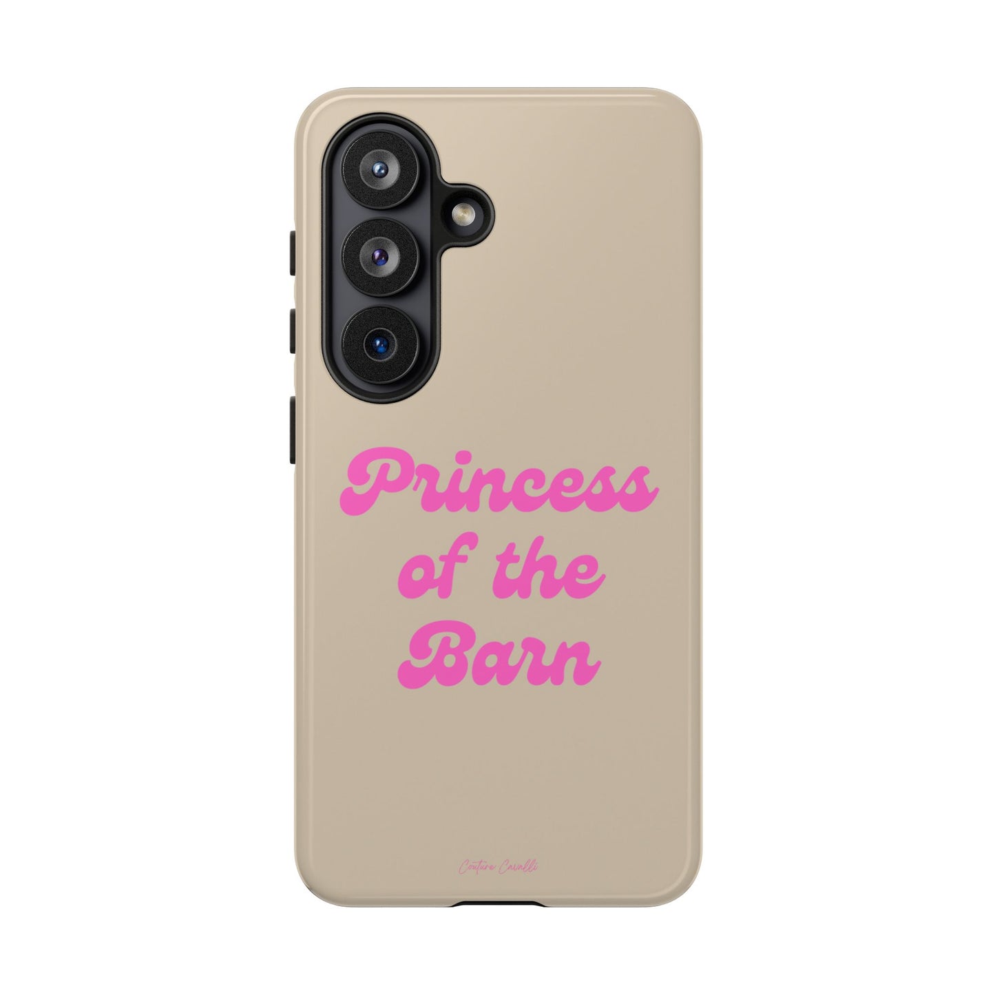 Phone Case — "Princess of the Barn" Pink Script Protective Tough Case