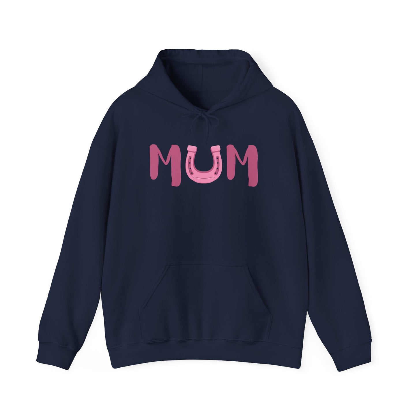 MUM Reitsport Hoodie personalisiert am Ärmel mit Pferdename – Pink Horse Mum Hoodie – emotionales Stall Statement