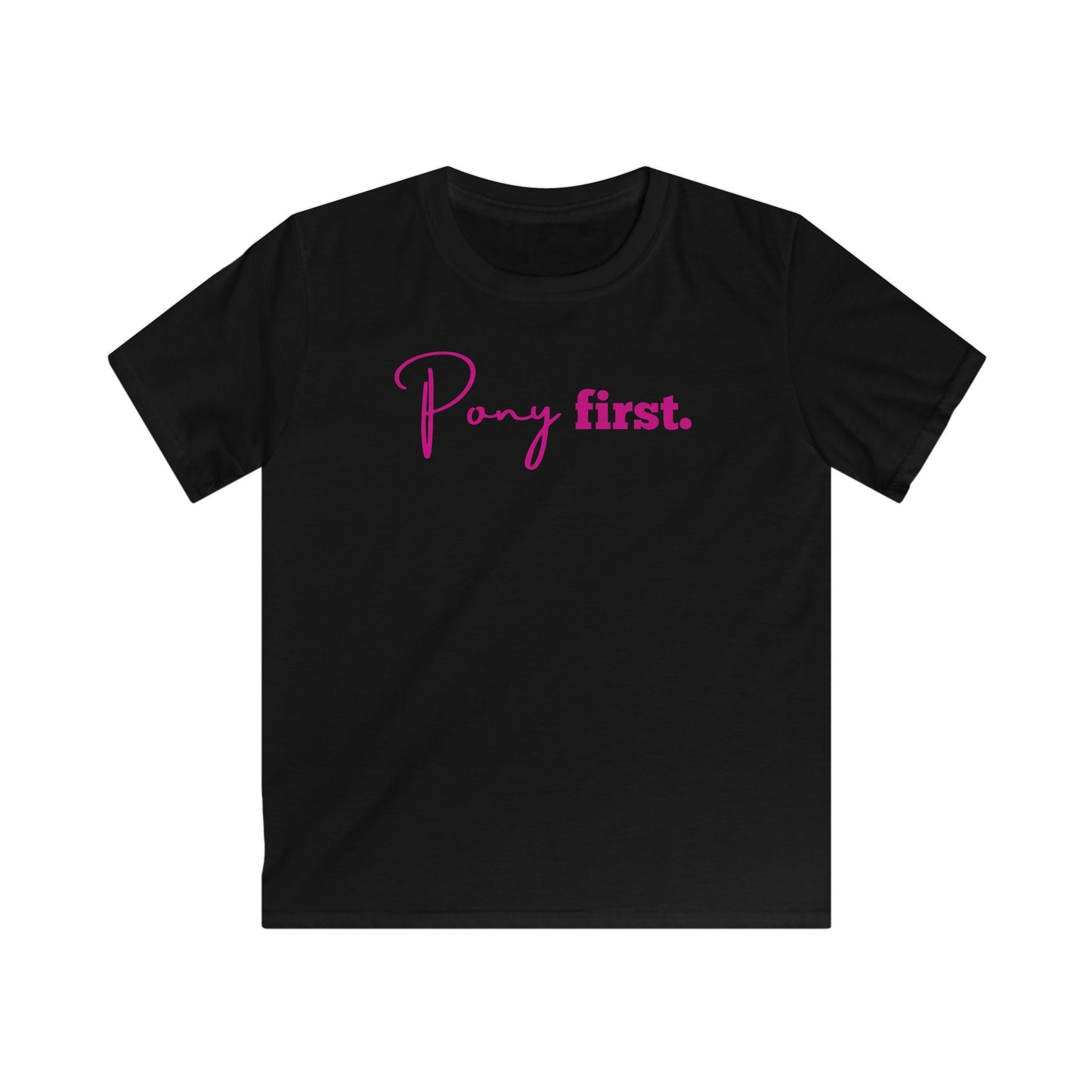Pony First Shirt Kinder – Pferde Liebe T-Shirt | Reiter Mädchen Outfit | Stall Mode 2026