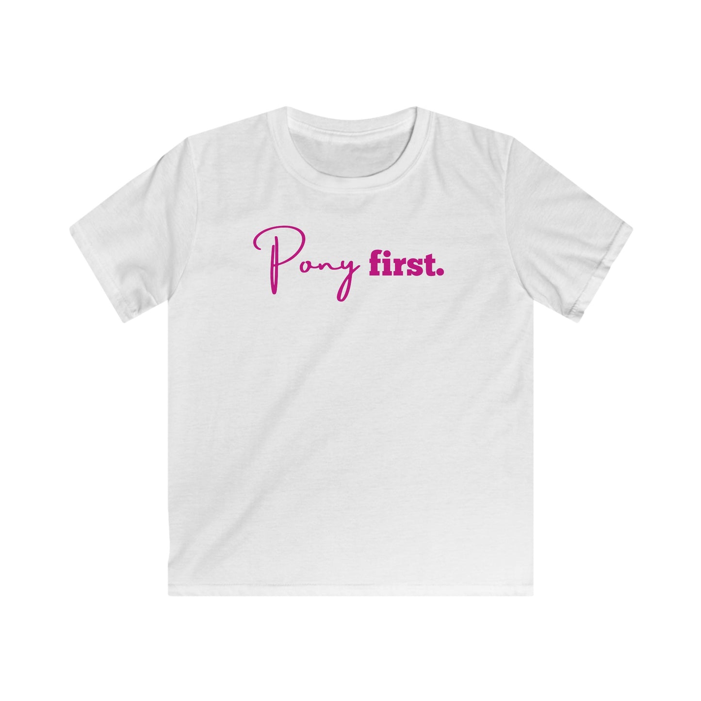 Pony First Shirt Kinder – Pferde Liebe T-Shirt | Reiter Mädchen Outfit | Stall Mode 2026
