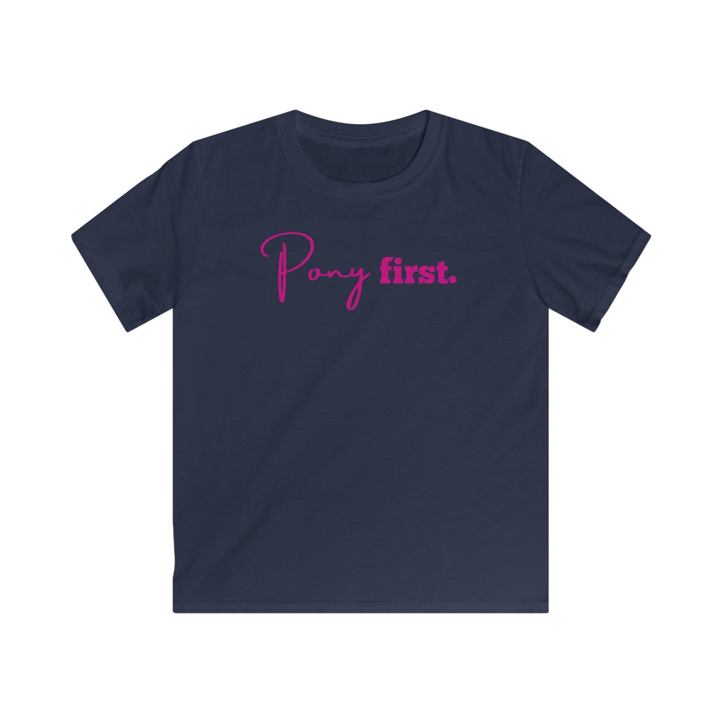 Pony First Shirt Kinder – Pferde Liebe T-Shirt | Reiter Mädchen Outfit | Stall Mode 2026