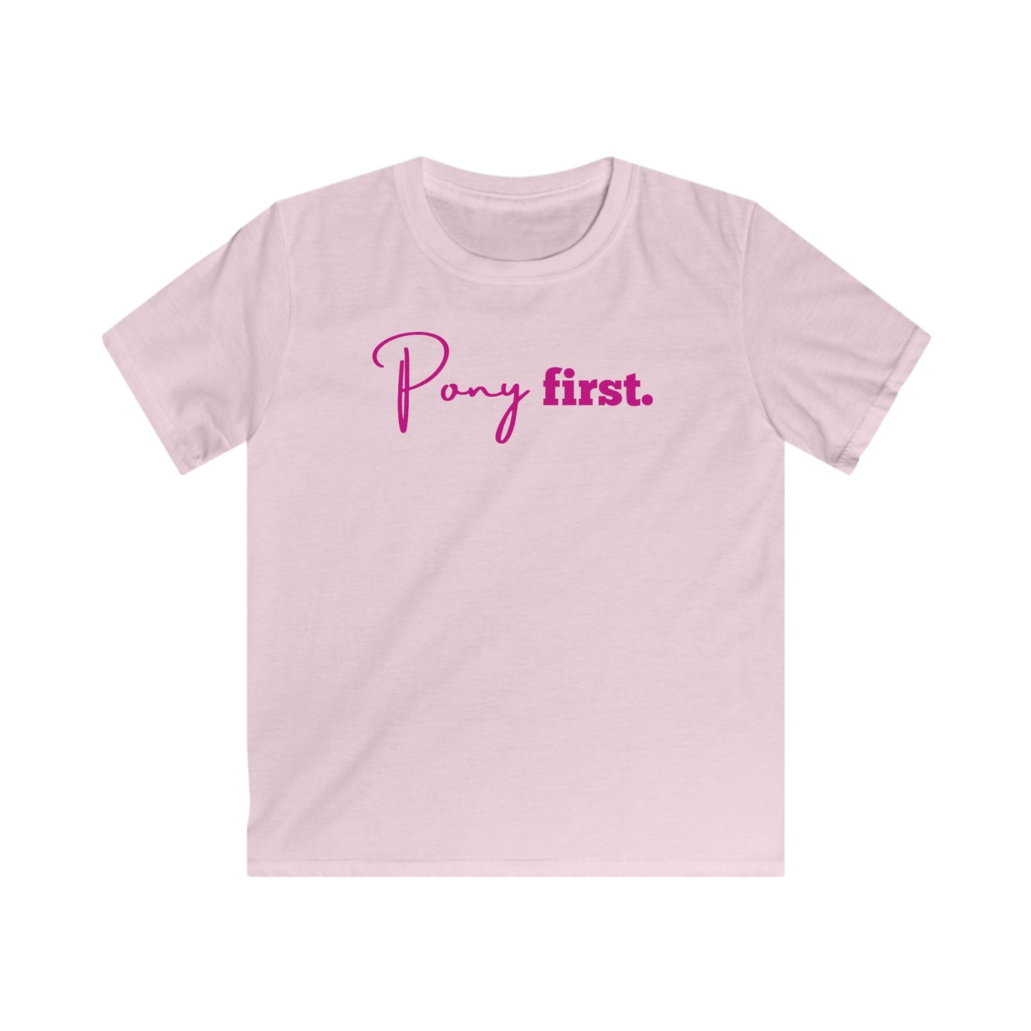 Pony First Shirt Kinder – Pferde Liebe T-Shirt | Reiter Mädchen Outfit | Stall Mode 2026