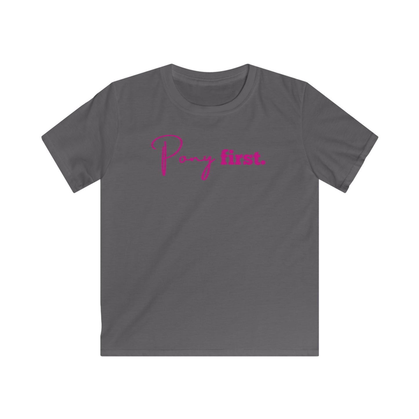 Pony First Shirt Kinder – Pferde Liebe T-Shirt | Reiter Mädchen Outfit | Stall Mode 2026