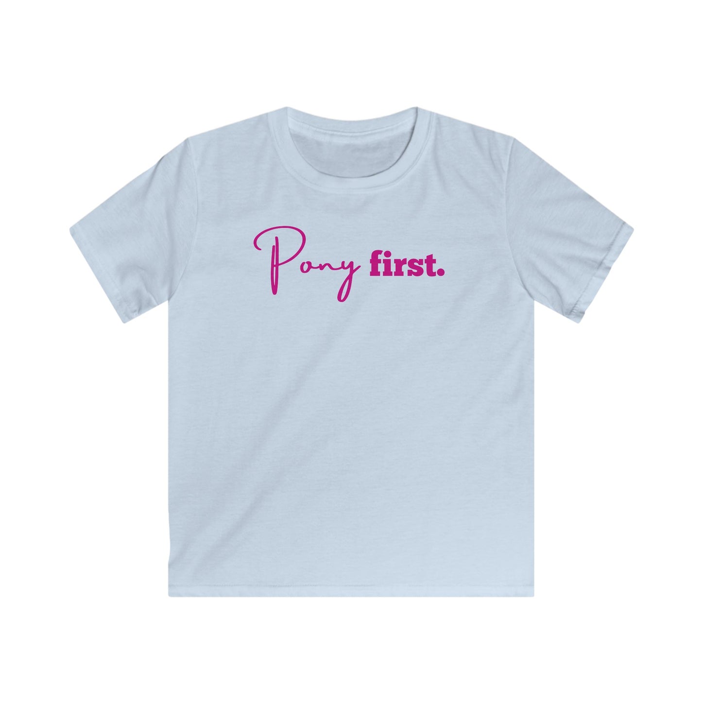 Pony First Shirt Kinder – Pferde Liebe T-Shirt | Reiter Mädchen Outfit | Stall Mode 2026