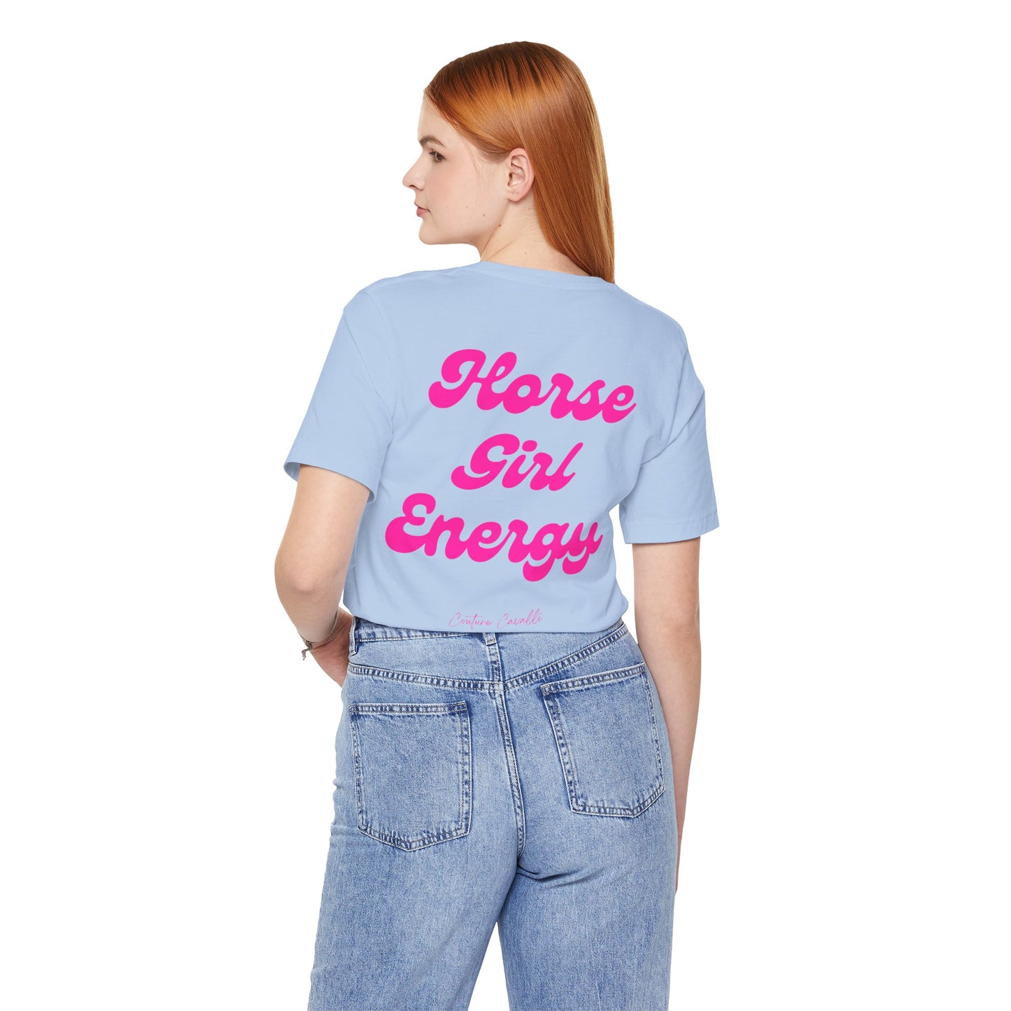 Horse Girl Energy T-Shirt – Ästhetisches Reiter Shirt für Pferdemädchen und Reiterinnen