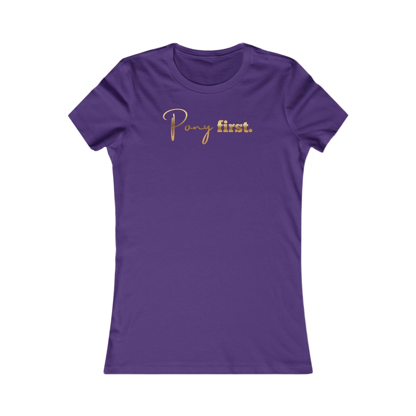 Pony First Damen Shirt – Reiterin Statement | Pferde Liebe Mode | Geschenk für Pferdefreundin