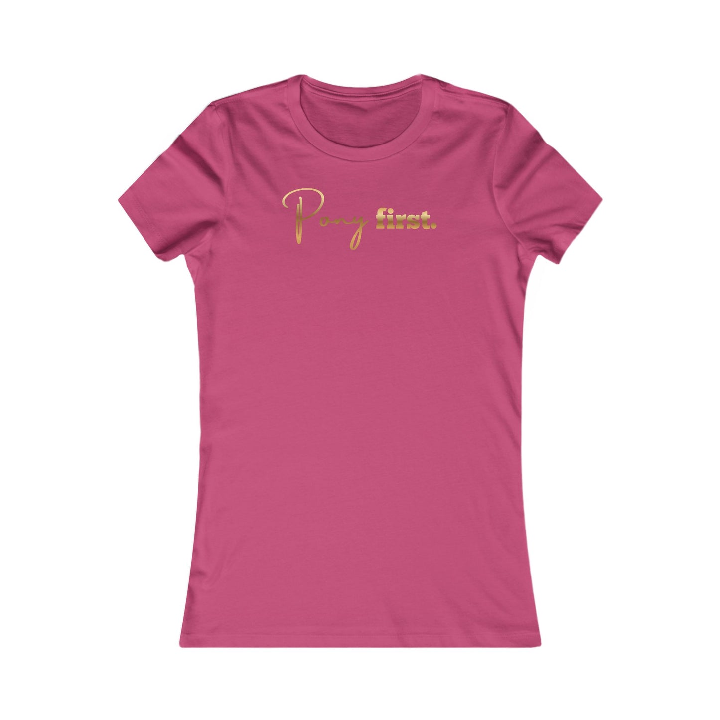 Pony First Damen Shirt – Reiterin Statement | Pferde Liebe Mode | Geschenk für Pferdefreundin