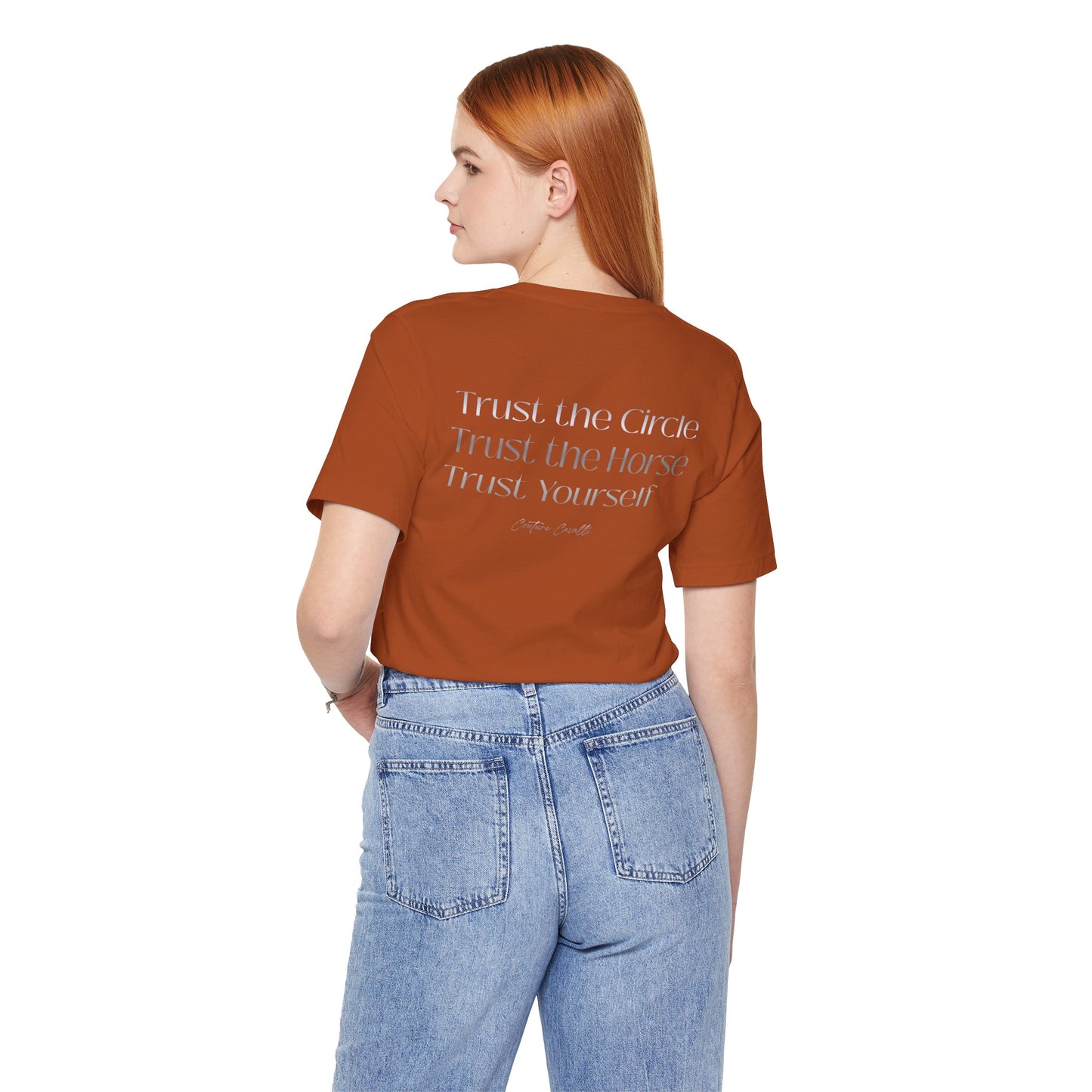 Trust the Circle Voltigieren T-Shirt – Minimalistischer Statement Print