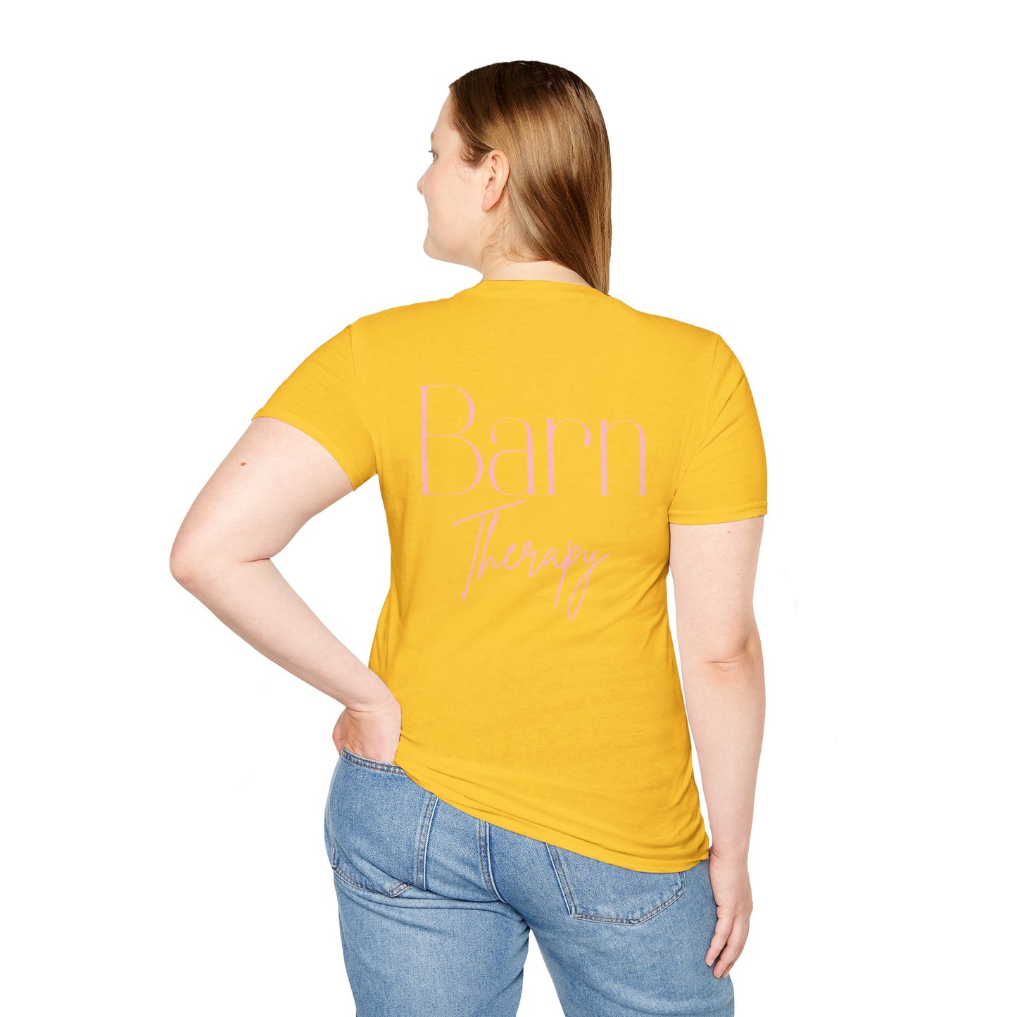Barn Therapy T-Shirt | Reitsport Statement Shirt für Pferdeliebhaber | Equestrian Lifestyle Tee | Stall & Horse Lover Gift