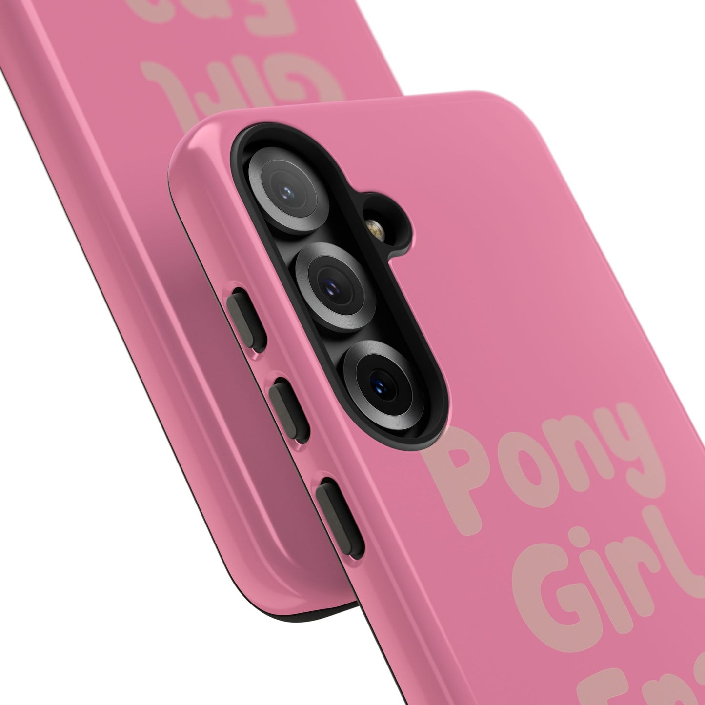 Pony Girl Era Phone Case — Pink Retro Text Protective Tough Case